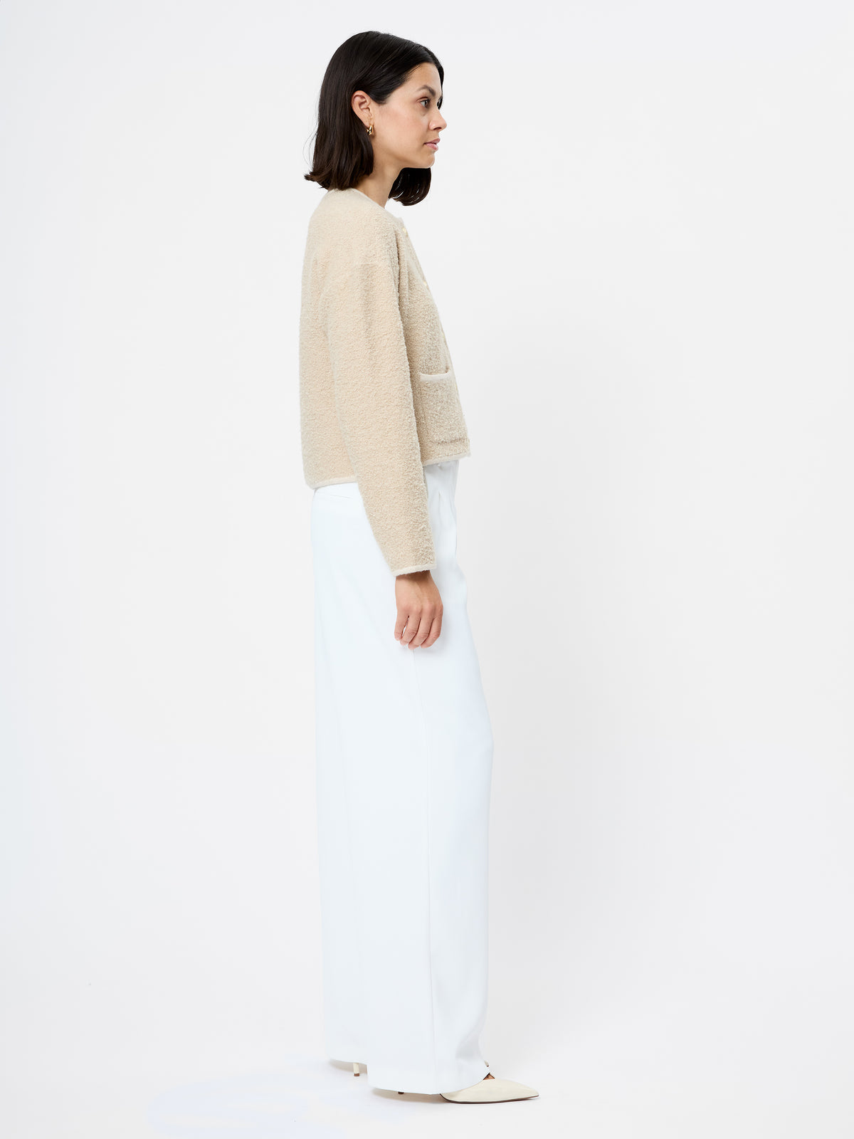 EFFIE BOUCLE KNIT CARDIGAN VIEW 4 EFFIE BOUCLE KNIT CARDIGAN VIEW 4