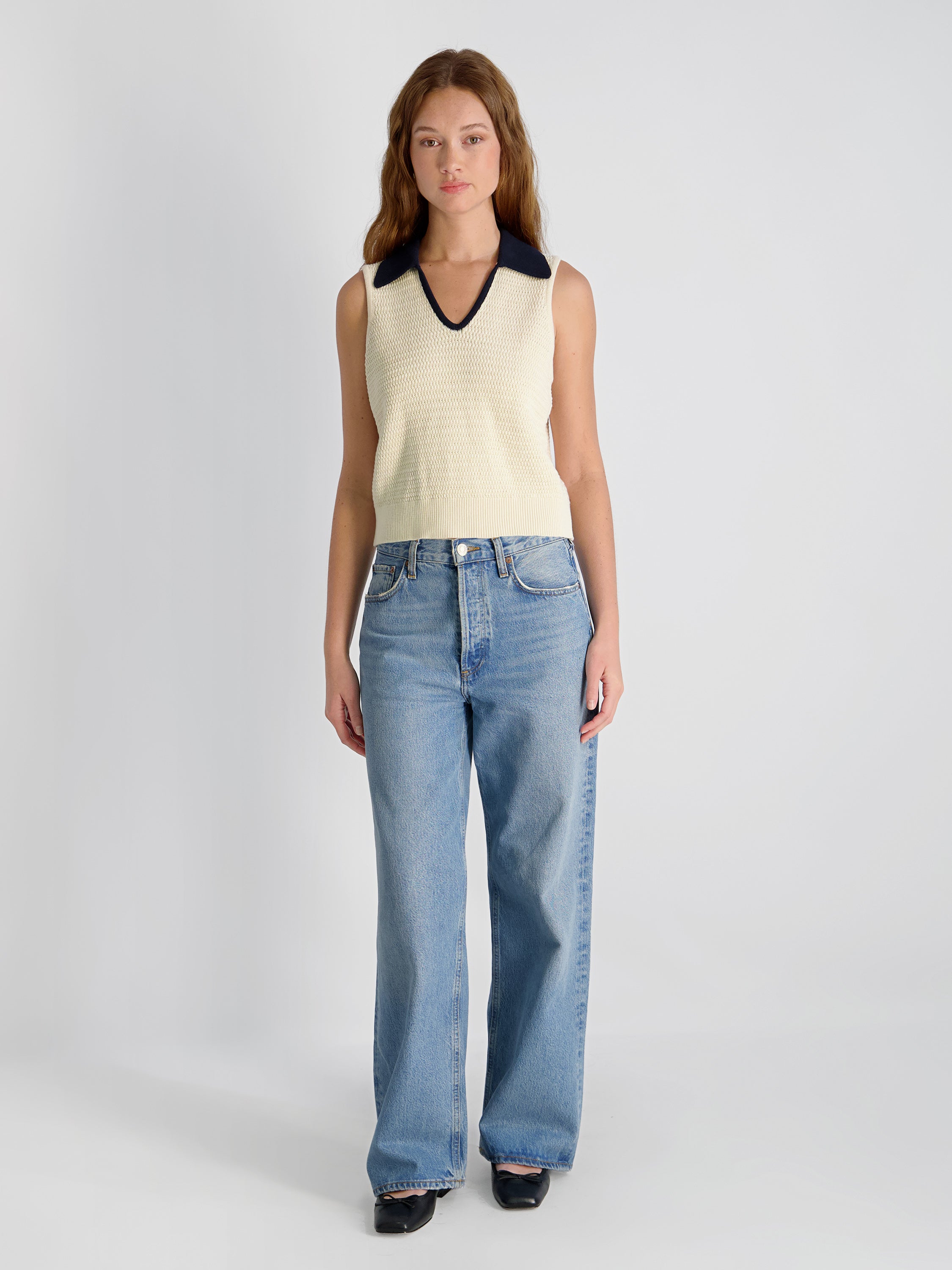 MOZART CONTRAST KNIT TOP View 2 | Women's Shop All MOZART CONTRAST KNIT TOP View 2 | Women's Shop All