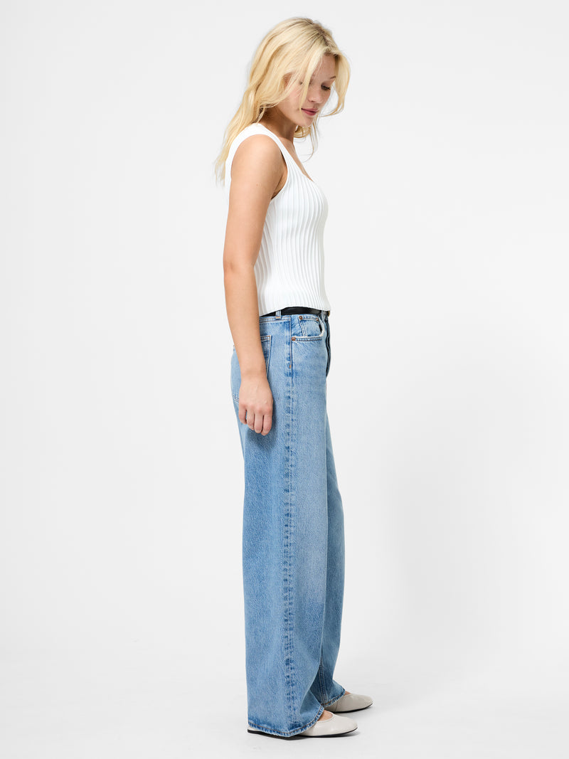 Ottoman Textured Square Neck Top