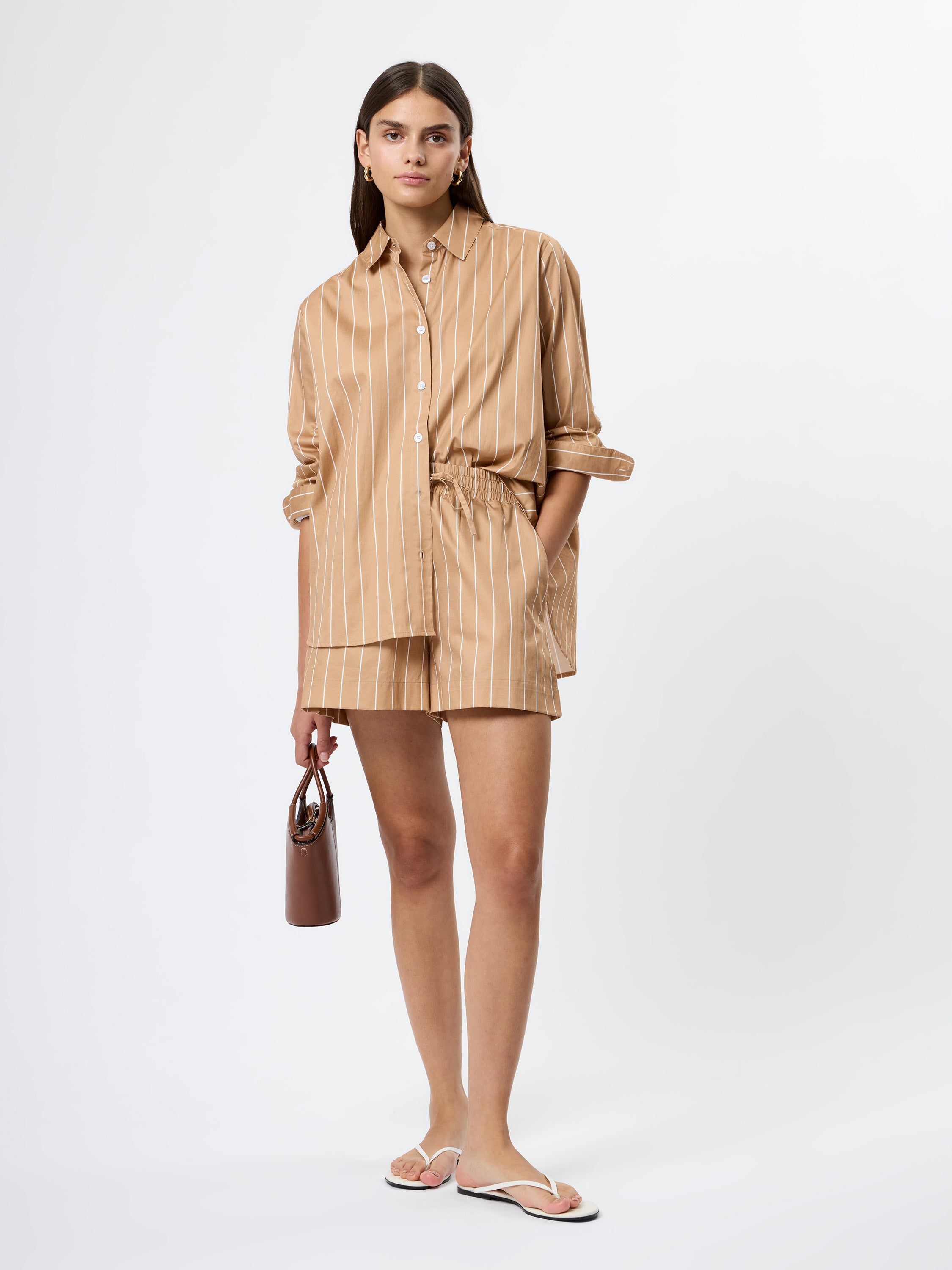 ALEXIS POPLIN STRIPED SHORTS View 1 | Products ALEXIS POPLIN STRIPED SHORTS View 1 | Products