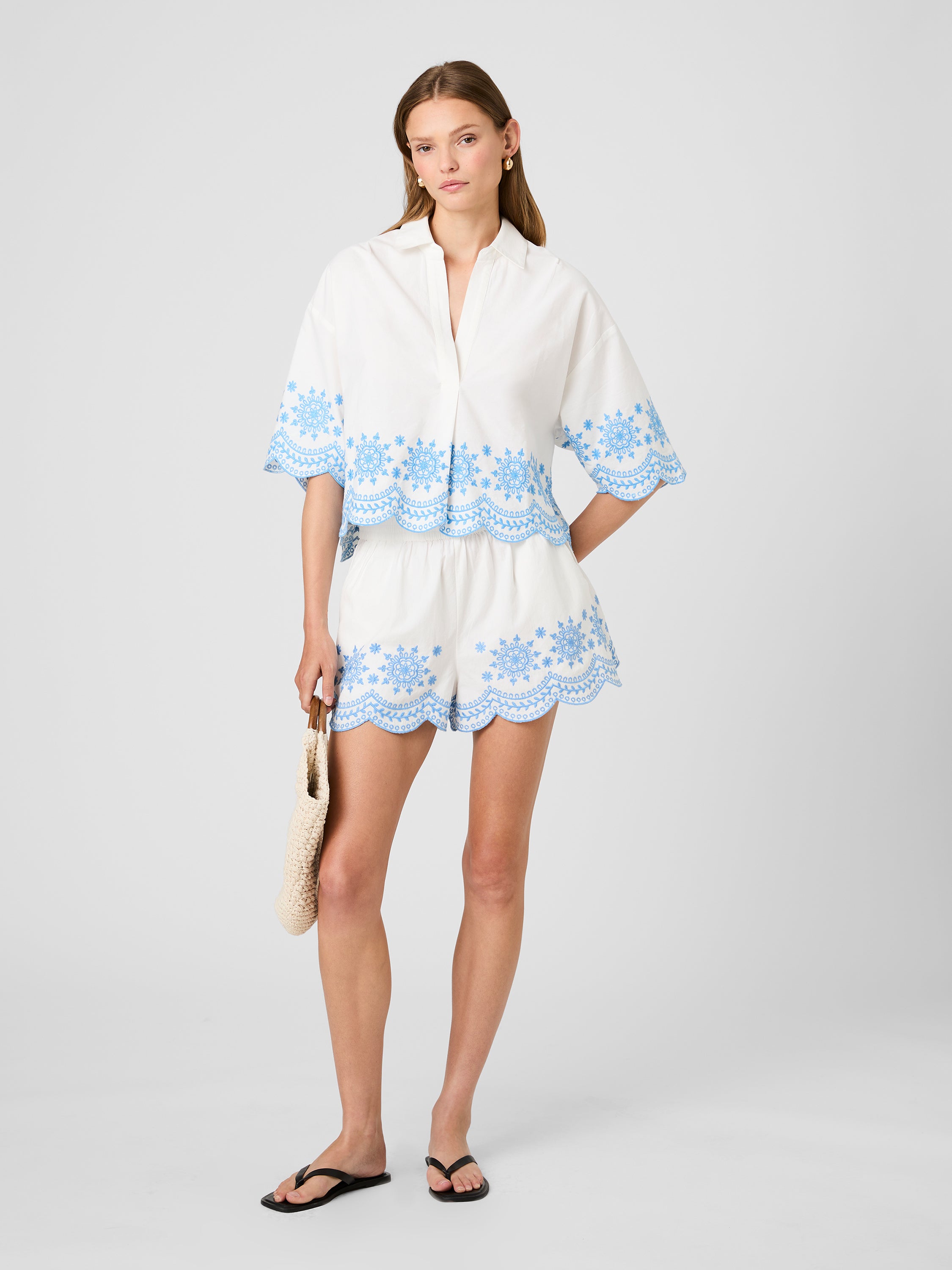 ALISSA COTTON EMBROIDERED SHORTS View 1 | Products ALISSA COTTON EMBROIDERED SHORTS View 1 | Products