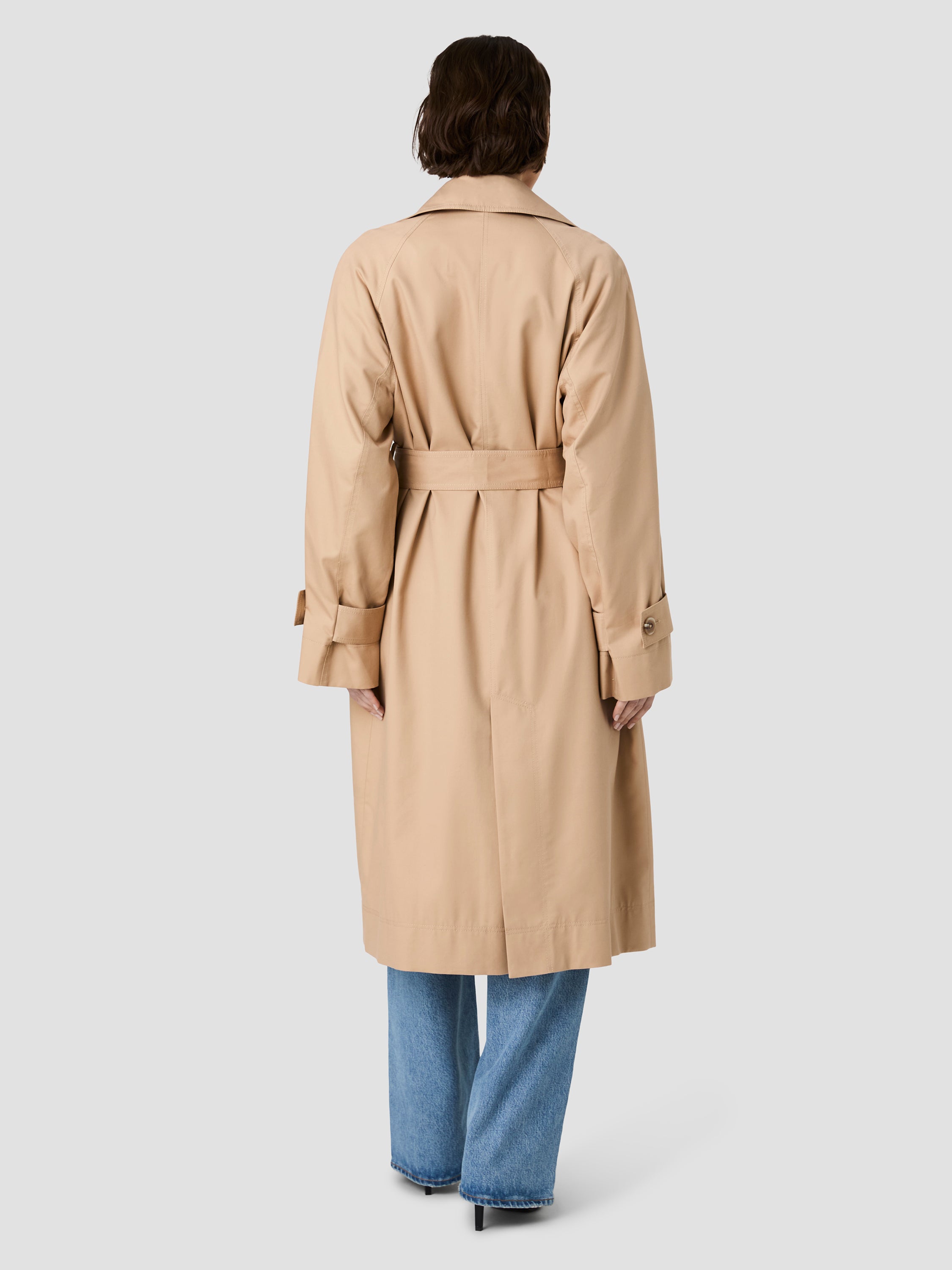 RELAXED TRENCH TWILL RAGLAN TRENCH COAT VIEW 6 | New Arrivals RELAXED TRENCH TWILL RAGLAN TRENCH COAT VIEW 6 | New Arrivals