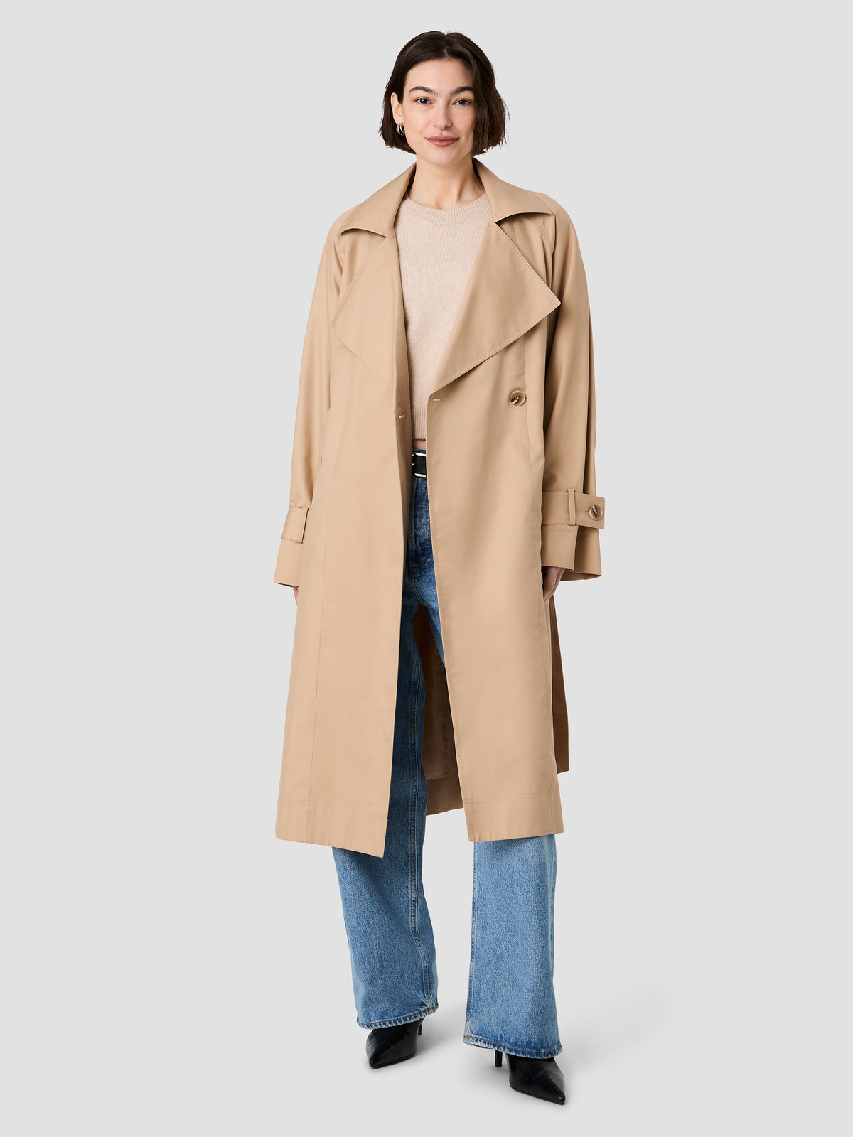 RELAXED TRENCH TWILL RAGLAN TRENCH COAT VIEW 9 | New Arrivals RELAXED TRENCH TWILL RAGLAN TRENCH COAT VIEW 9 | New Arrivals
