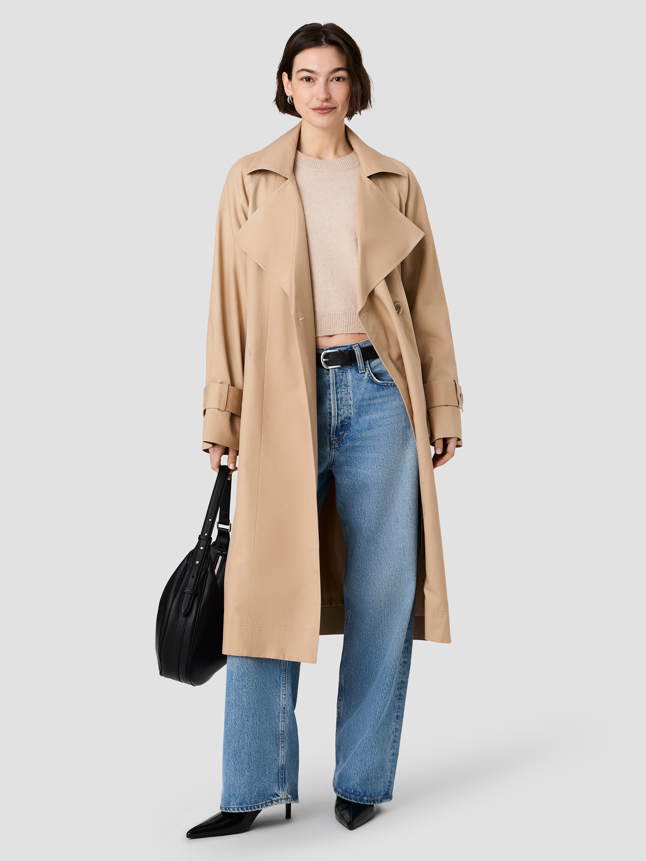 RELAXED TRENCH TWILL RAGLAN TRENCH COAT View 2 | Coats & Jackets RELAXED TRENCH TWILL RAGLAN TRENCH COAT View 2 | Coats & Jackets