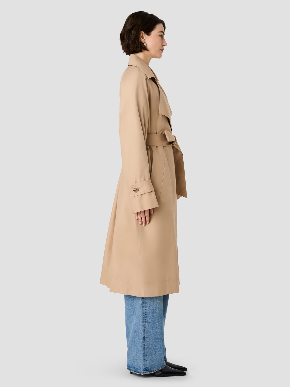 RELAXED TRENCH TWILL RAGLAN TRENCH COAT VIEW 7 | New Arrivals RELAXED TRENCH TWILL RAGLAN TRENCH COAT VIEW 7 | New Arrivals