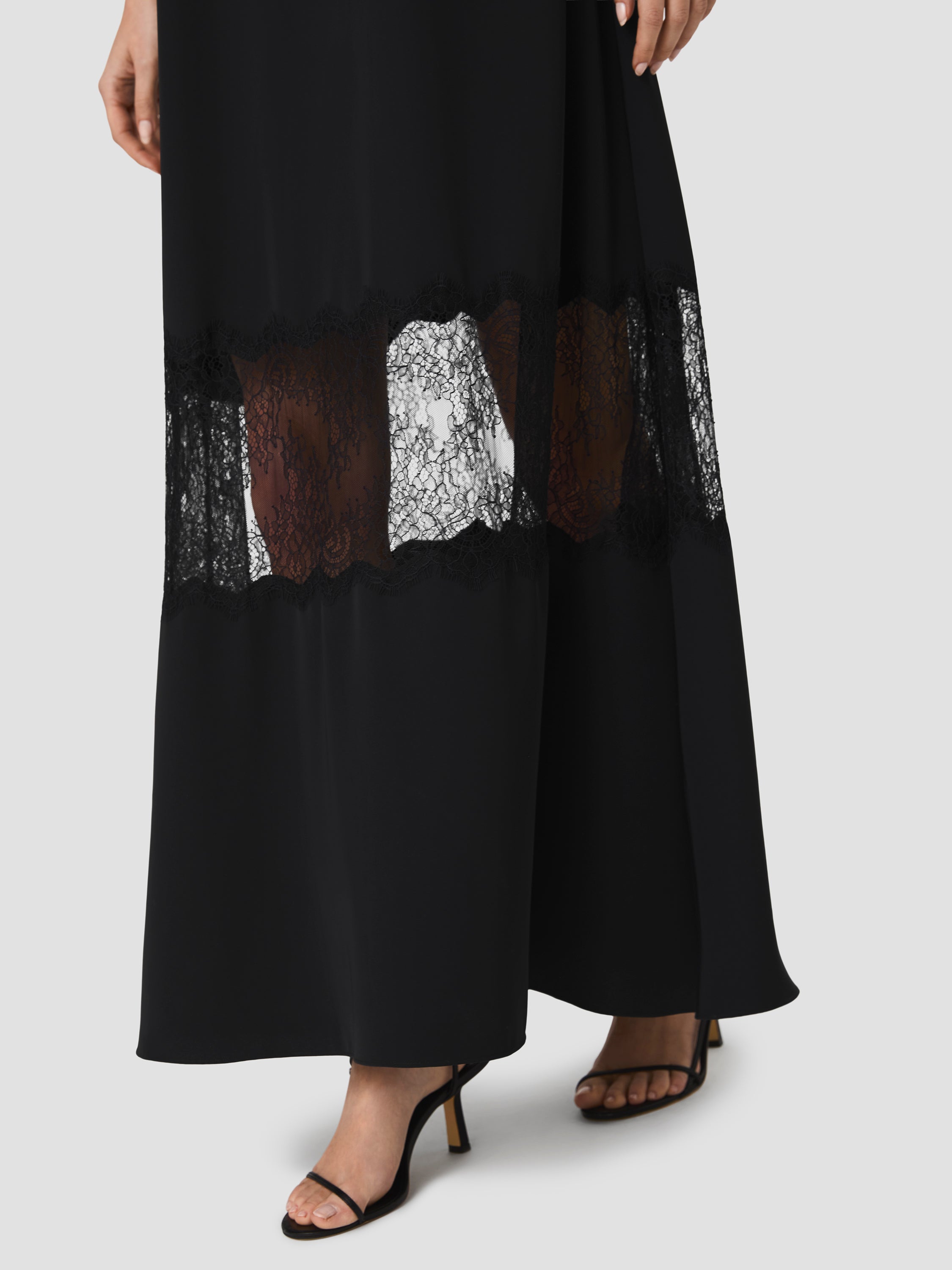 QUINN CREPE LACE MAXI DRESS VIEW 3 | New Arrivals QUINN CREPE LACE MAXI DRESS VIEW 3 | New Arrivals