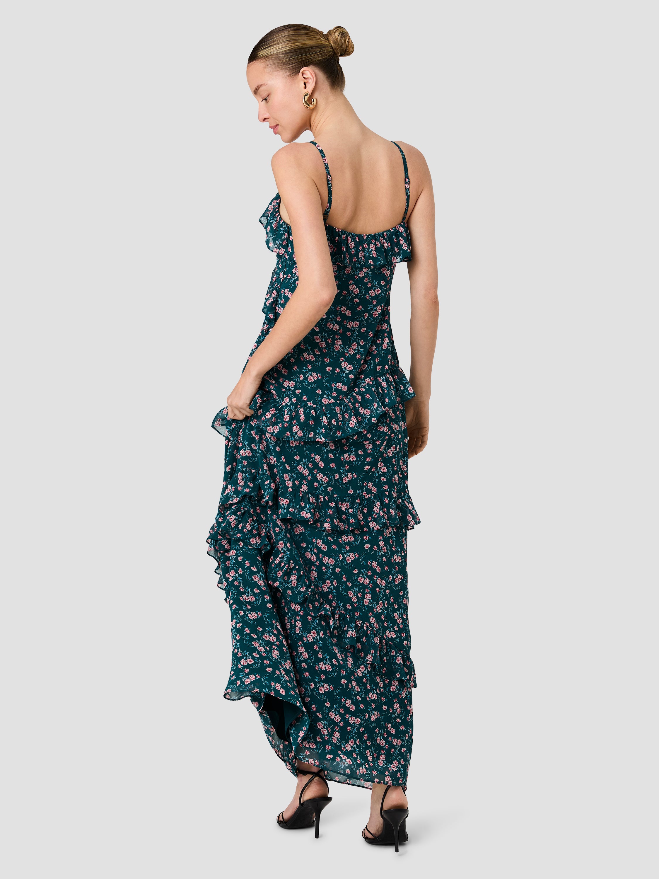 MARINA LUCIA FLEUR RUFFLE MAXI DRESS VIEW 4 | New Arrivals MARINA LUCIA FLEUR RUFFLE MAXI DRESS VIEW 4 | New Arrivals
