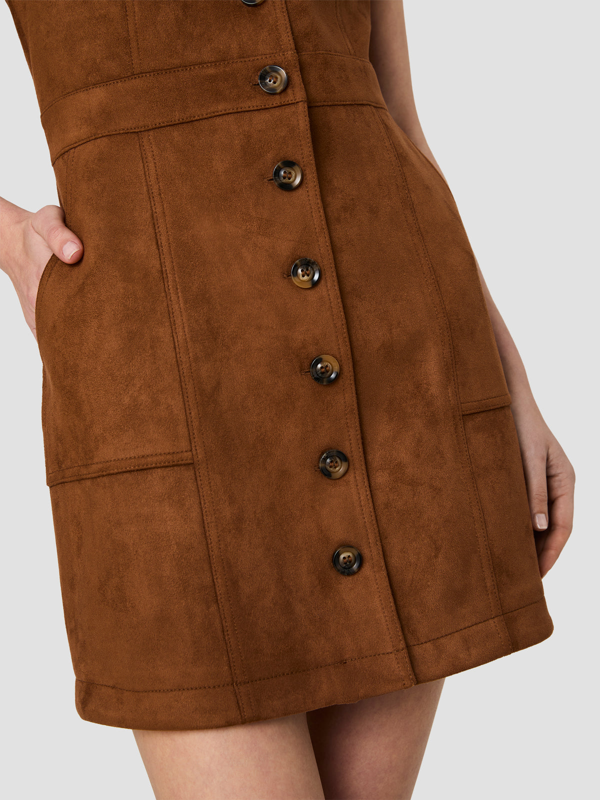 LANEY SUEDE PATCH POCKET MINI DRESS VIEW 3 | New Arrivals LANEY SUEDE PATCH POCKET MINI DRESS VIEW 3 | New Arrivals