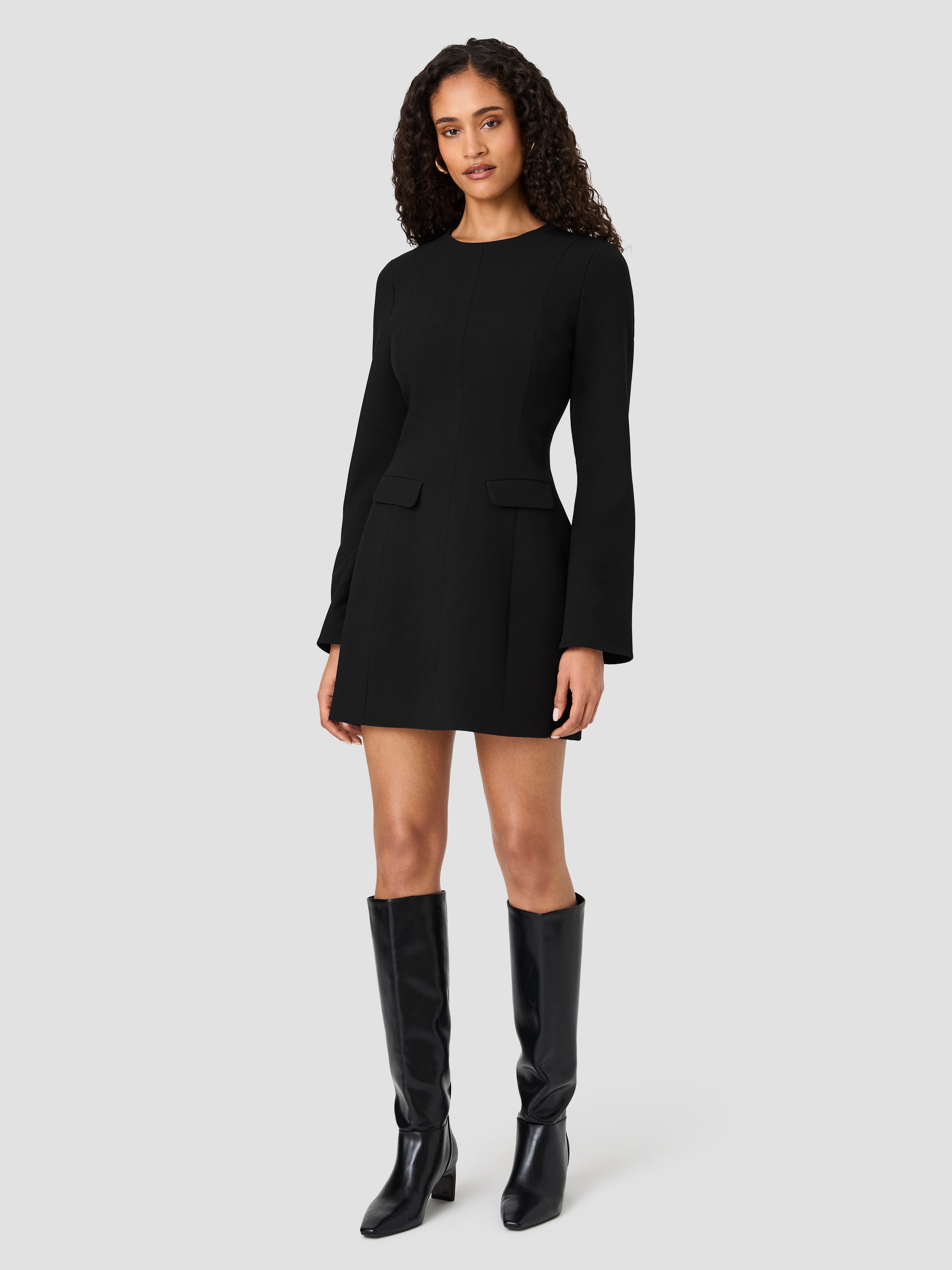 AZRA TWILL 2 POCKET LONG SLEEVE MINI DRESS VIEW 9 | Best Sellers AZRA TWILL 2 POCKET LONG SLEEVE MINI DRESS VIEW 9 | Best Sellers