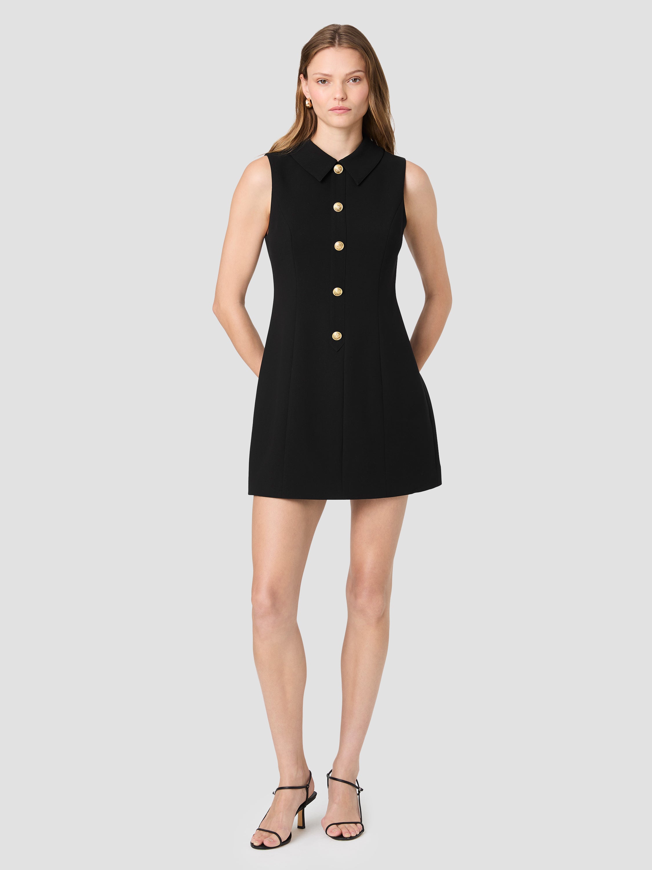 AZRA SLEEVELESS COLLAR MINI DRESS VIEW 6 | Best Sellers AZRA SLEEVELESS COLLAR MINI DRESS VIEW 6 | Best Sellers