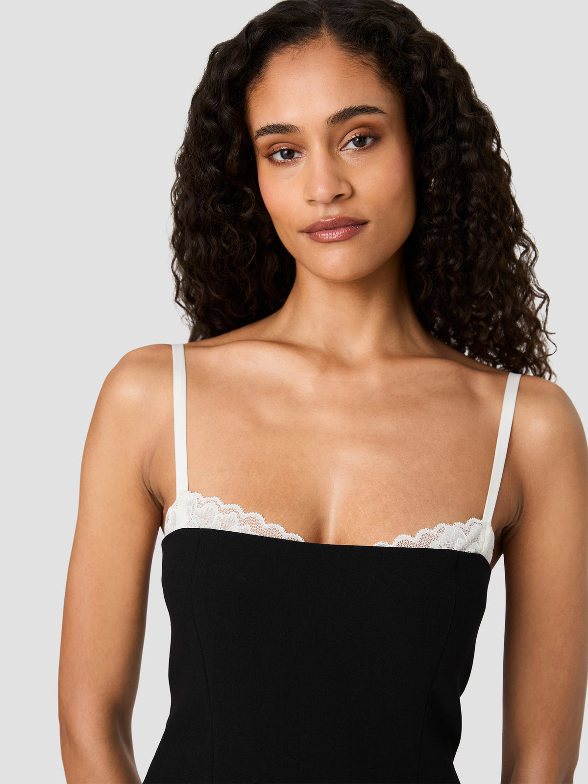 AZRA LACE TRIM FITTED MINI DRESS VIEW 3 | New Arrivals AZRA LACE TRIM FITTED MINI DRESS VIEW 3 | New Arrivals