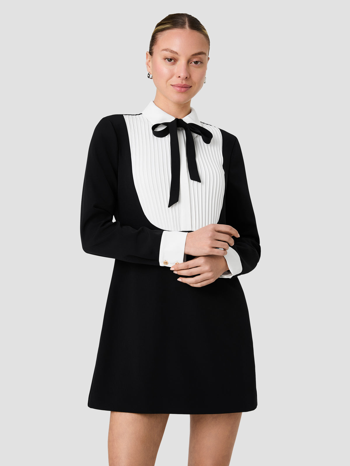 ECHO COMBO CRISTI CREPE MINI DRESS VIEW 2 ECHO COMBO CRISTI CREPE MINI DRESS VIEW 2