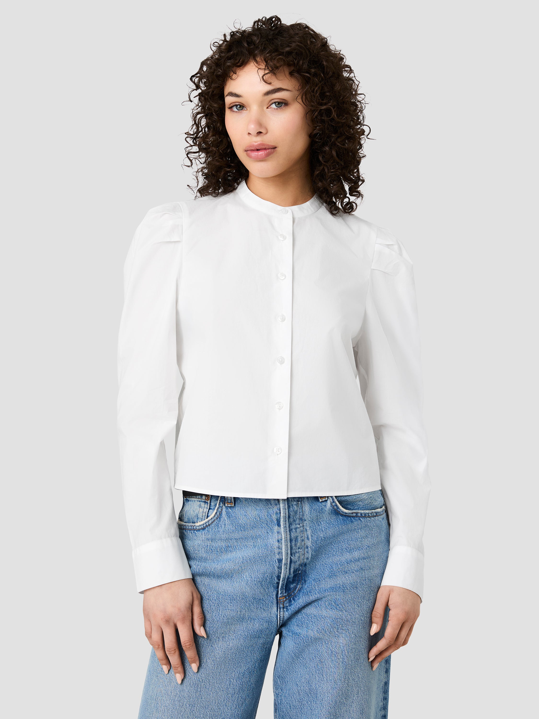 CAMBRIA COTTON PUFF SLEEVE SHIRT View 2 | The Essentials Edit CAMBRIA COTTON PUFF SLEEVE SHIRT View 2 | The Essentials Edit