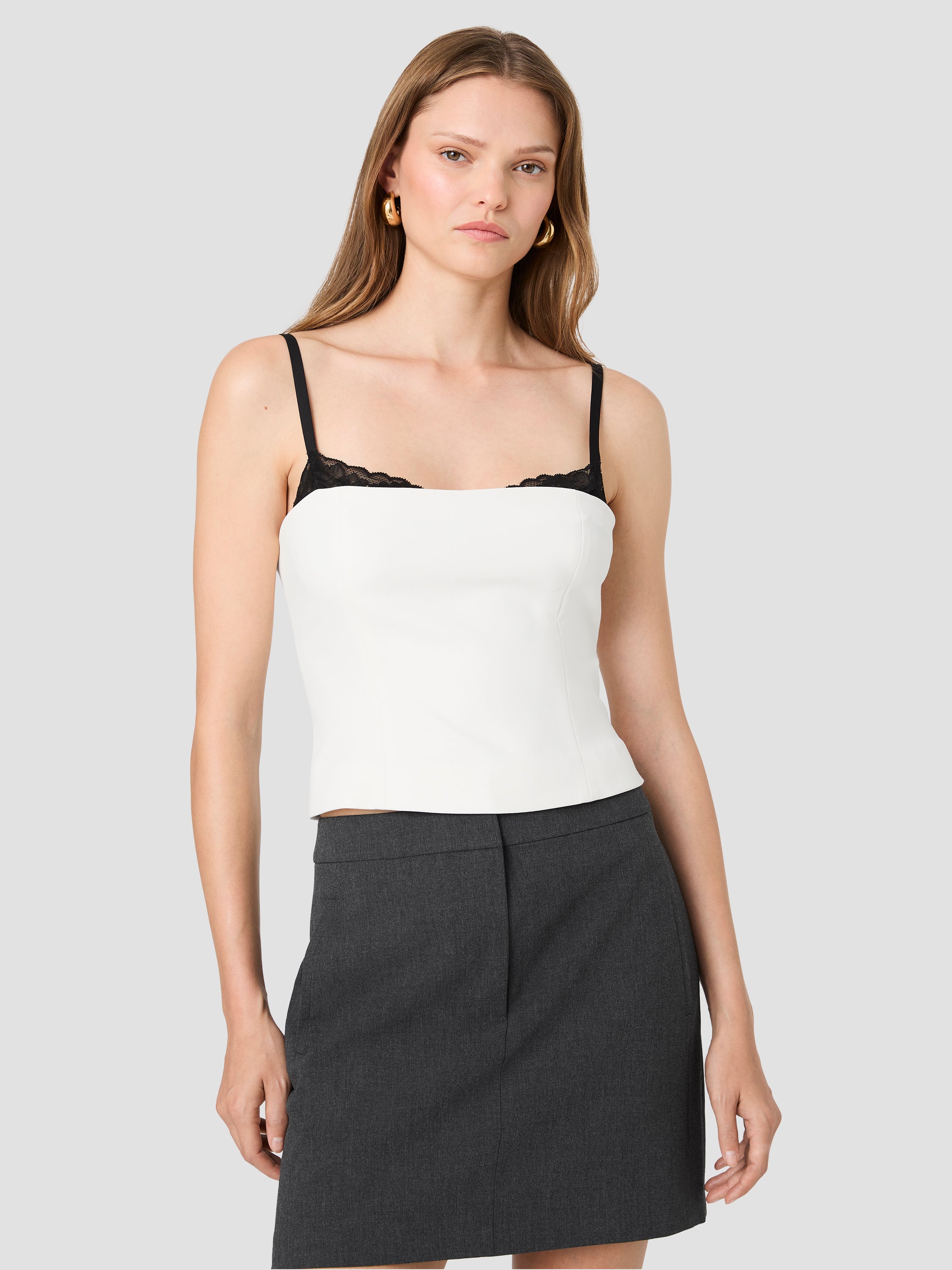 AZRA LACE PEEKABOO FITTED TOP View 1 | Products AZRA LACE PEEKABOO FITTED TOP View 1 | Products