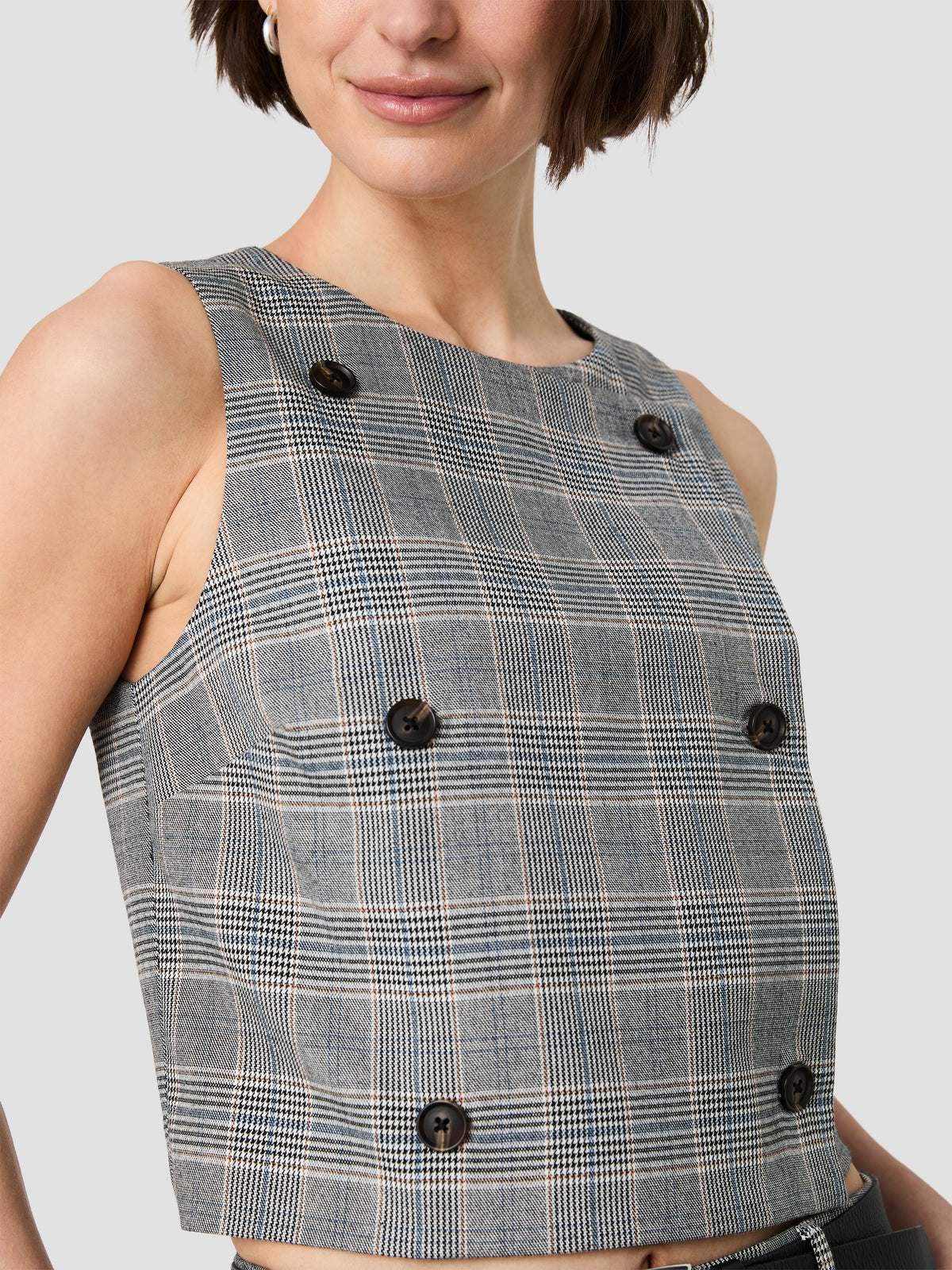 MATTEO PLAID SUITING DOUBLE BREASTED TOP VIEW 4 | New Arrivals MATTEO PLAID SUITING DOUBLE BREASTED TOP VIEW 4 | New Arrivals