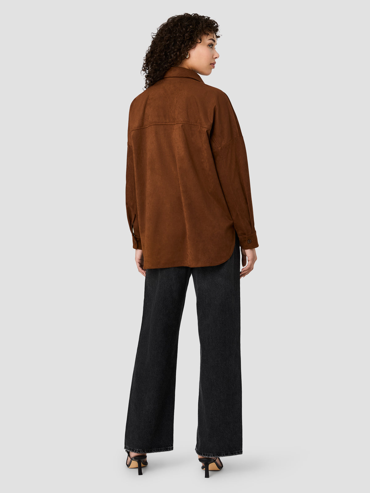 SONJA SUEDE BUTTON DOWN TOP VIEW 4 | New Arrivals SONJA SUEDE BUTTON DOWN TOP VIEW 4 | New Arrivals