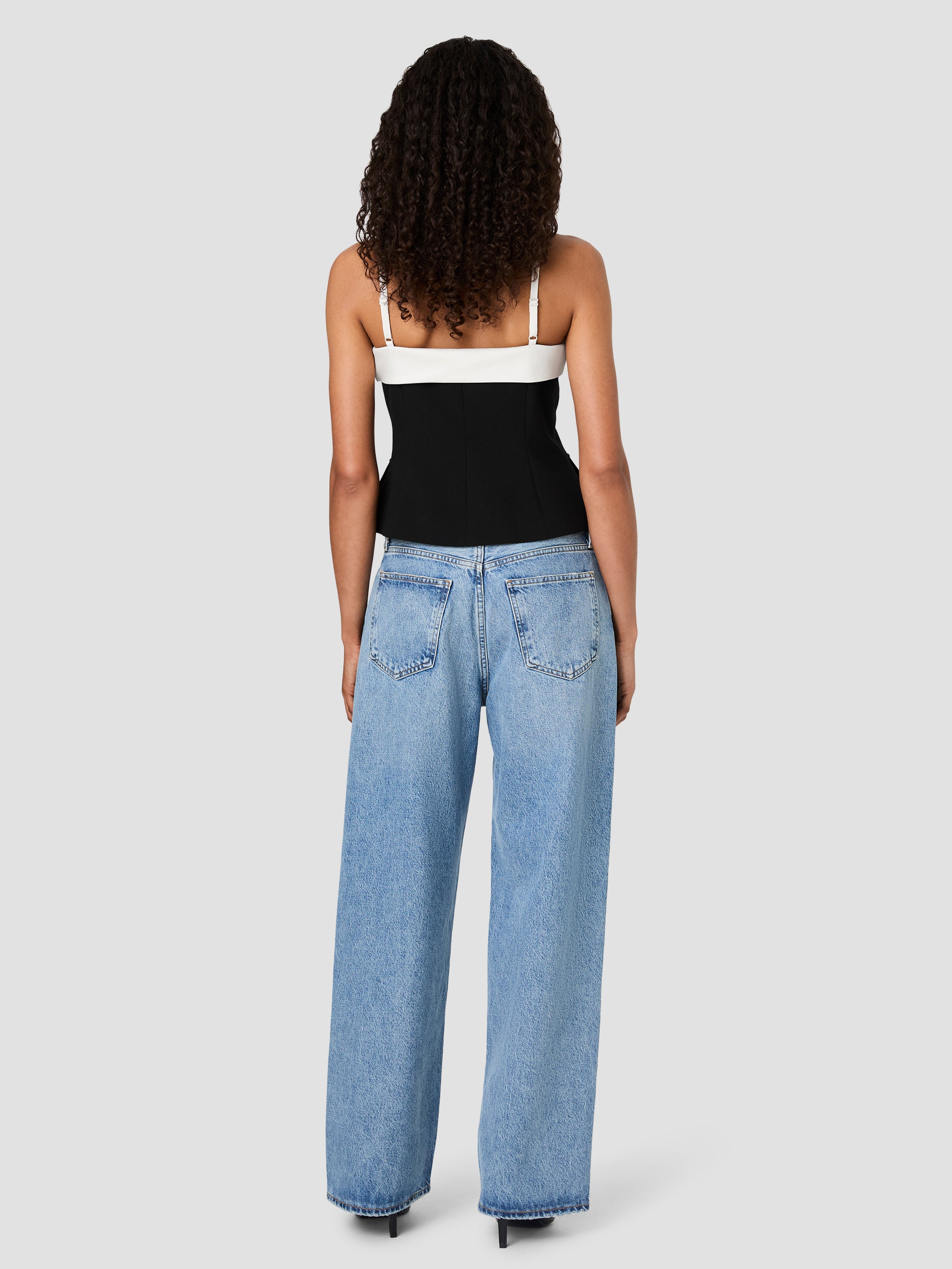 AZRA COMBO CAREY FOLDOVER STRAPPY TOP VIEW 4 AZRA COMBO CAREY FOLDOVER STRAPPY TOP VIEW 4