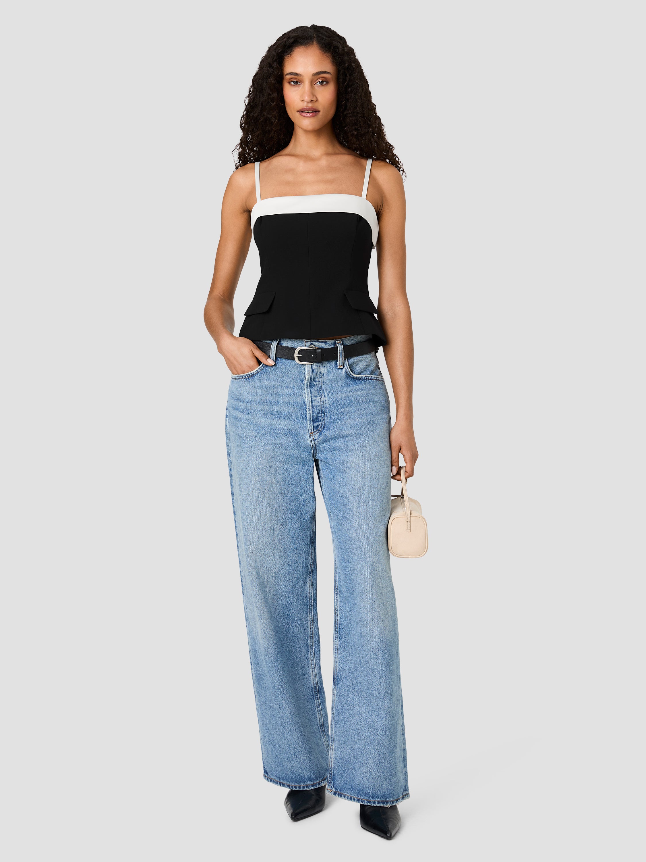 AZRA COMBO CAREY FOLDOVER STRAPPY TOP View 1 | Products AZRA COMBO CAREY FOLDOVER STRAPPY TOP View 1 | Products