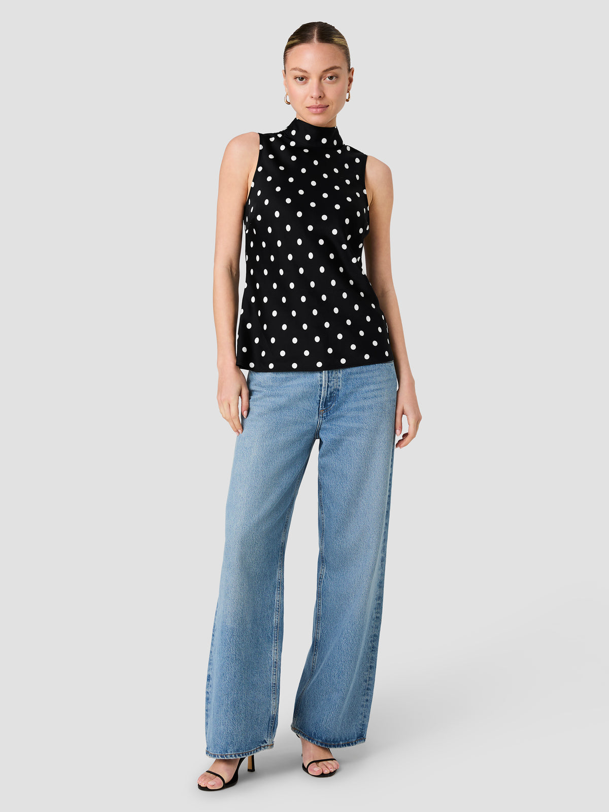 ENNIS POLKA DOT SLEEVELESS BOW TOP VIEW 6 | New Arrivals ENNIS POLKA DOT SLEEVELESS BOW TOP VIEW 6 | New Arrivals
