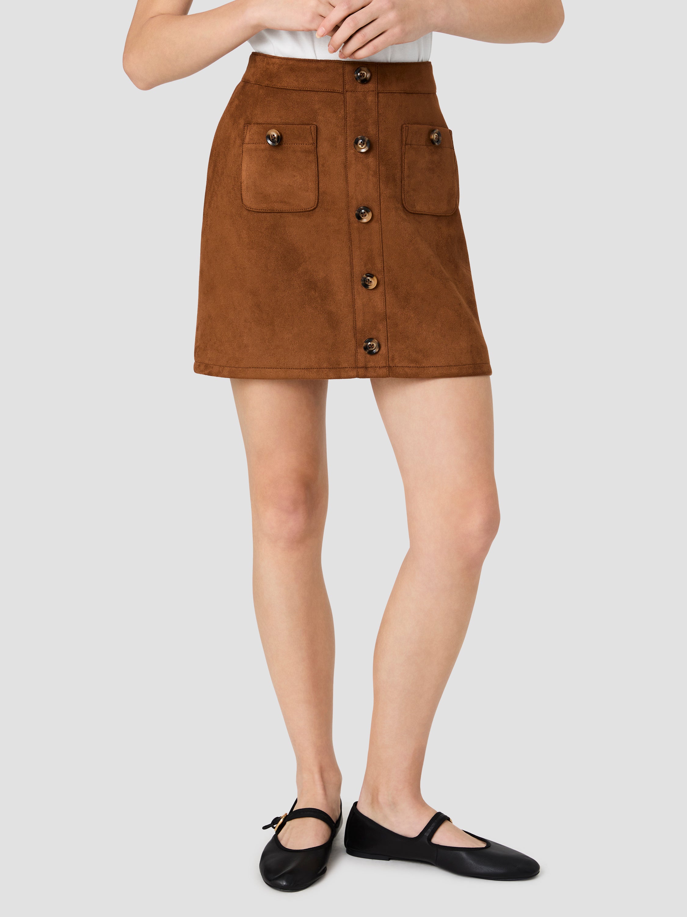 LANEY SUEDE PATCH POCKET MINI SKIRT View 2 | Skirts & Shorts LANEY SUEDE PATCH POCKET MINI SKIRT View 2 | Skirts & Shorts