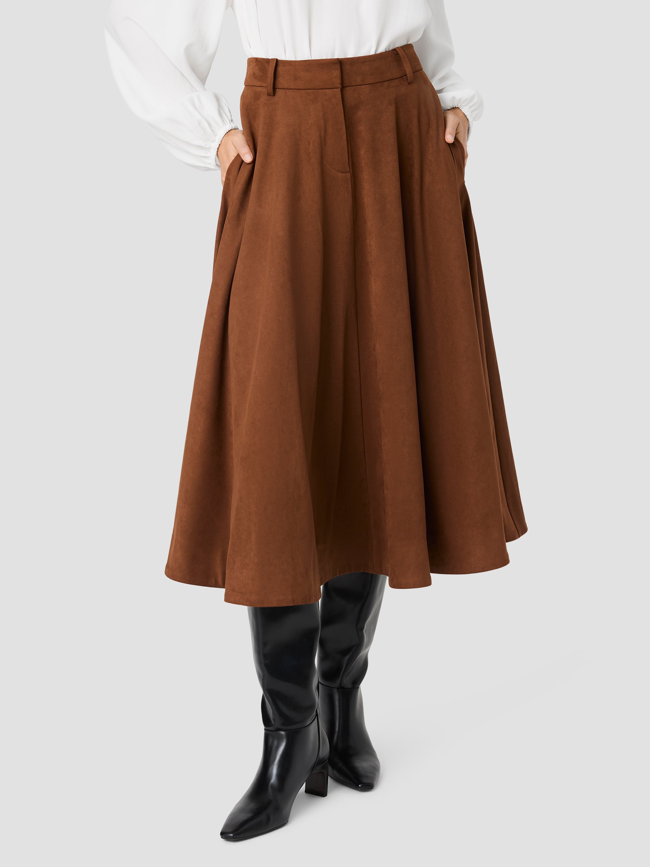 SONJA SUEDE MIDI SKIRT View 2 | Skirts & Shorts SONJA SUEDE MIDI SKIRT View 2 | Skirts & Shorts