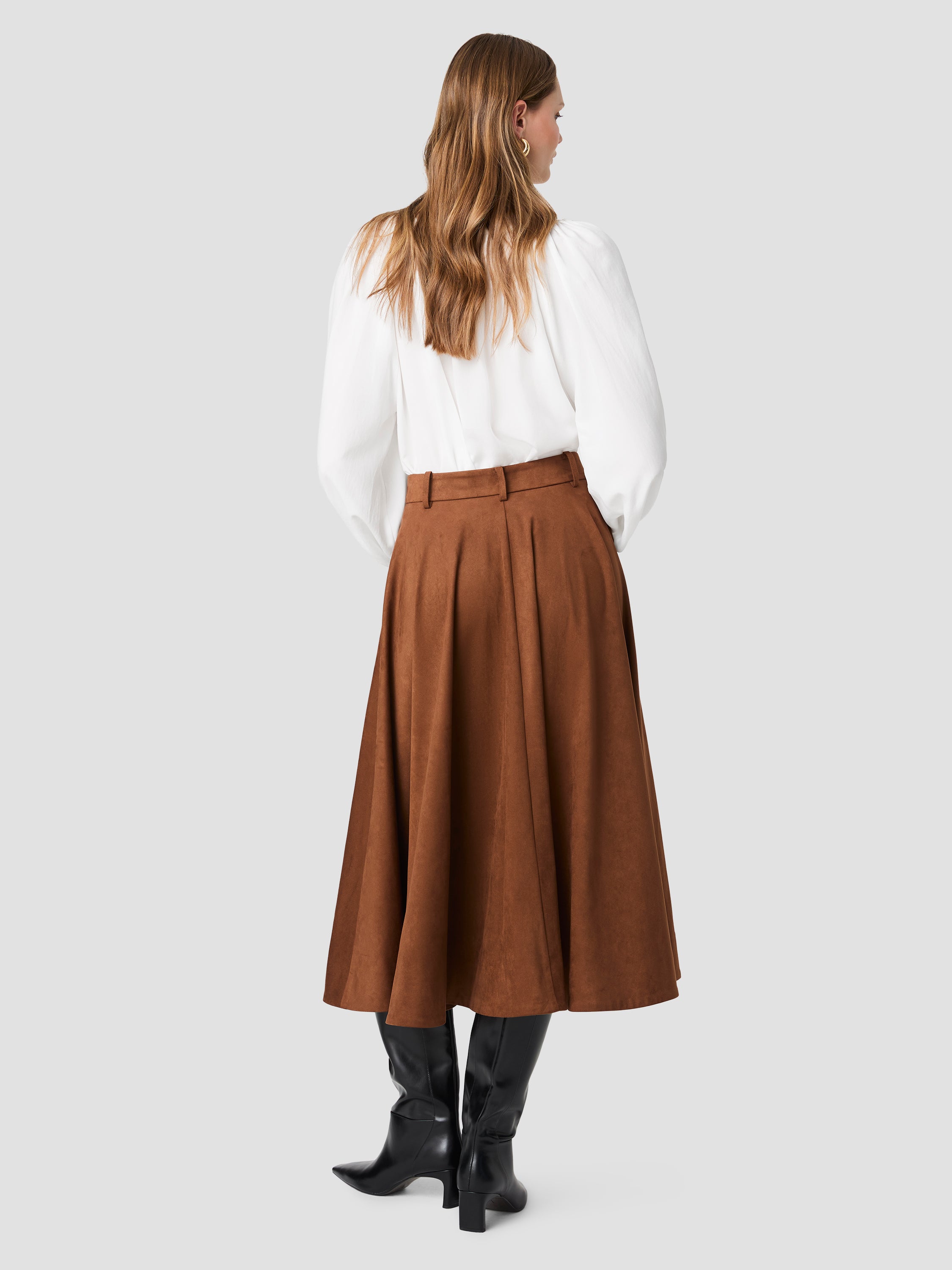 SONJA SUEDE MIDI SKIRT VIEW 4 | New Arrivals SONJA SUEDE MIDI SKIRT VIEW 4 | New Arrivals