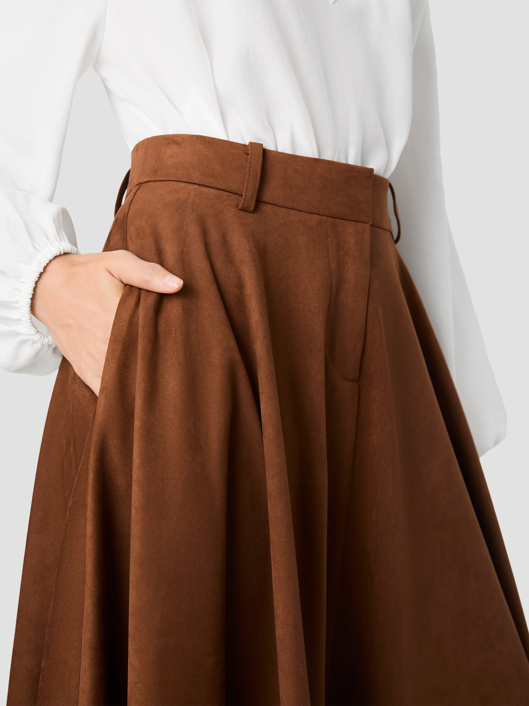 SONJA SUEDE MIDI SKIRT VIEW 3 | New Arrivals SONJA SUEDE MIDI SKIRT VIEW 3 | New Arrivals