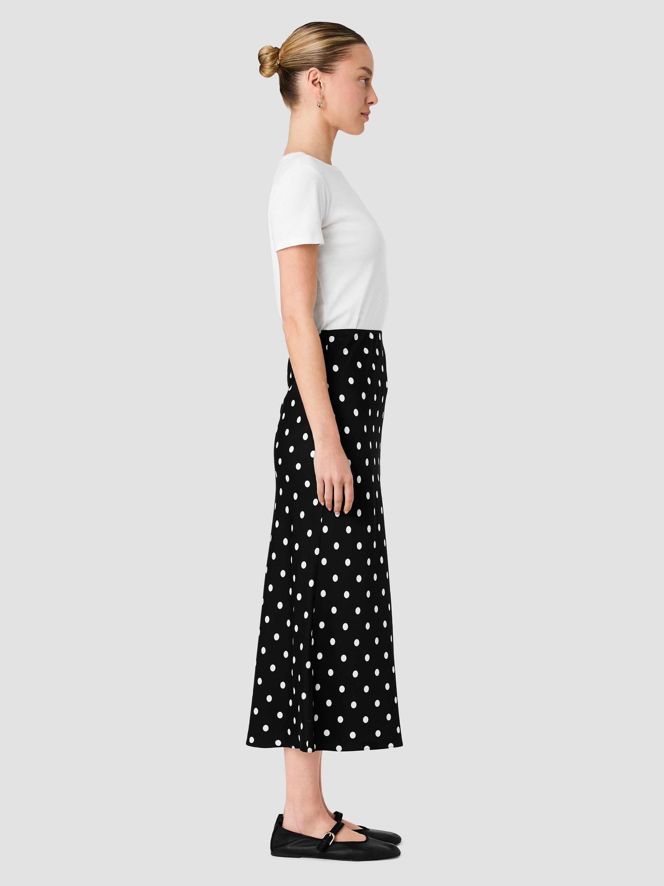 ENNIS SATIN POLKA DOT MIDI SKIRT VIEW 6 | Best Sellers ENNIS SATIN POLKA DOT MIDI SKIRT VIEW 6 | Best Sellers