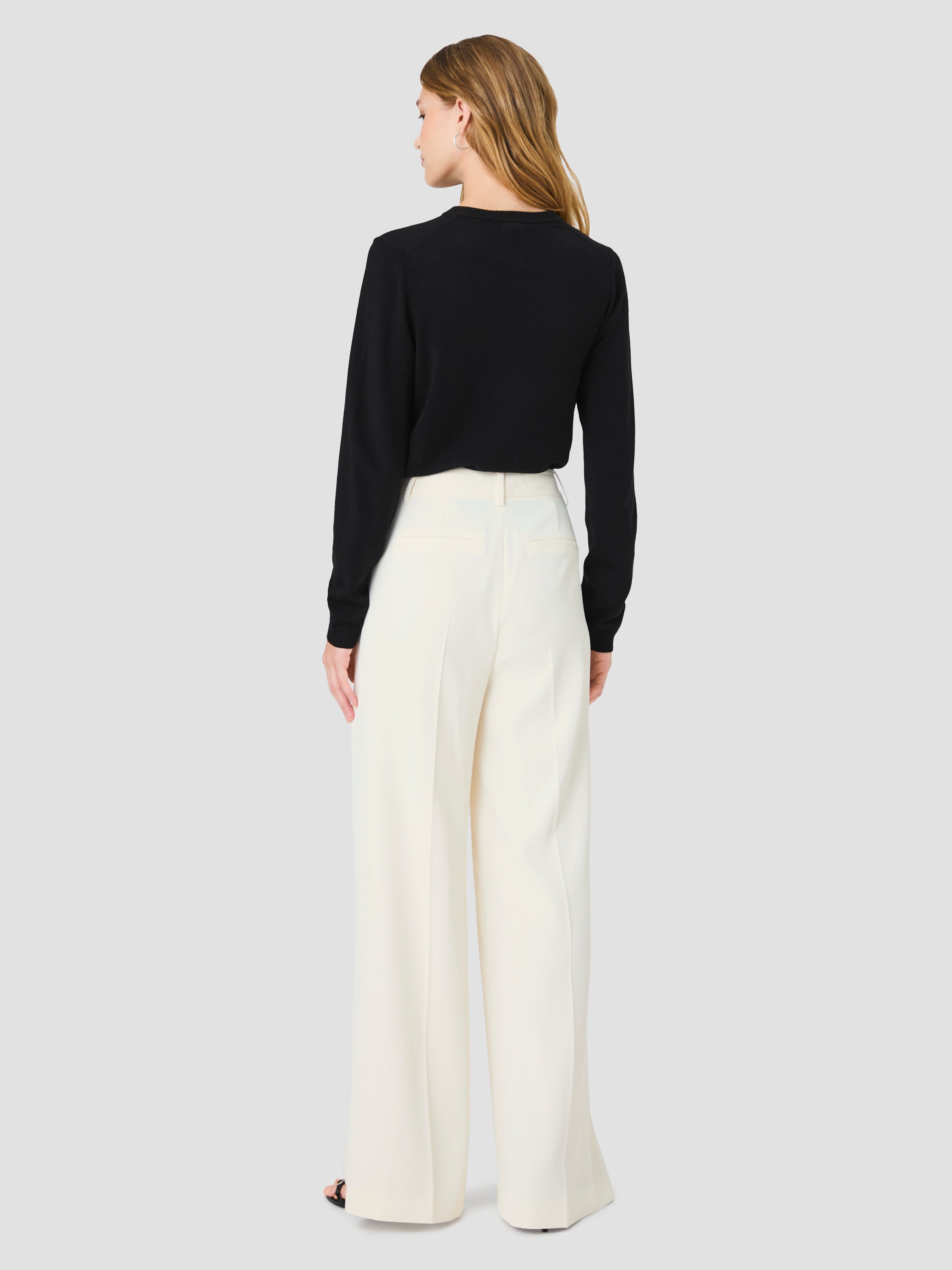 HARRY SUITING HIGH WAISTED WIDE LEG TROUSERS VIEW 4 HARRY SUITING HIGH WAISTED WIDE LEG TROUSERS VIEW 4