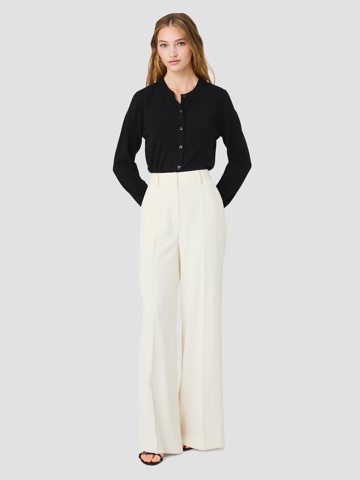 HARRY SUITING HIGH WAISTED WIDE LEG TROUSERS VIEW 6 HARRY SUITING HIGH WAISTED WIDE LEG TROUSERS VIEW 6