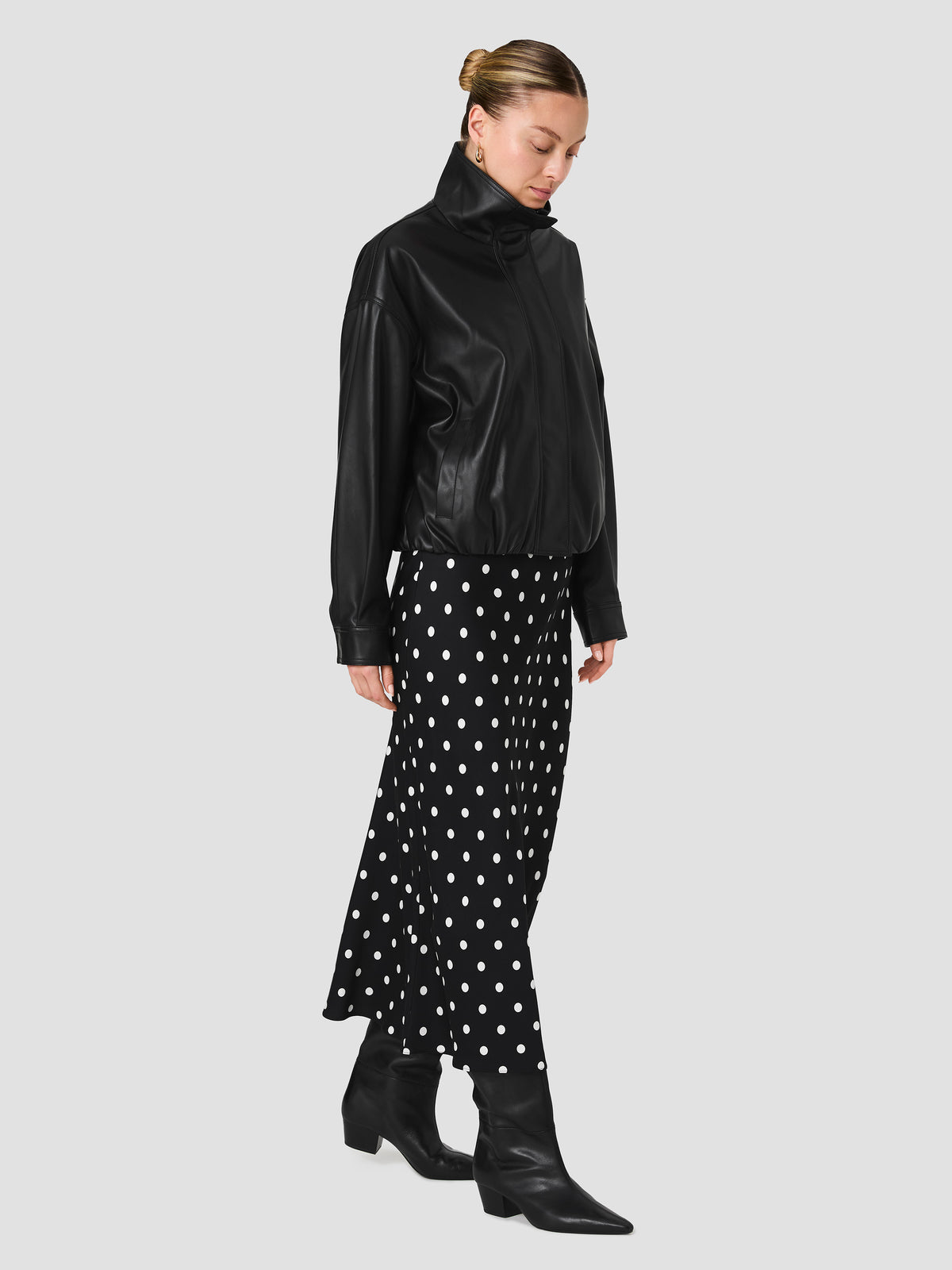DESSA FAUX LEATHER BOMBER JACKET VIEW 6 | Best Sellers DESSA FAUX LEATHER BOMBER JACKET VIEW 6 | Best Sellers