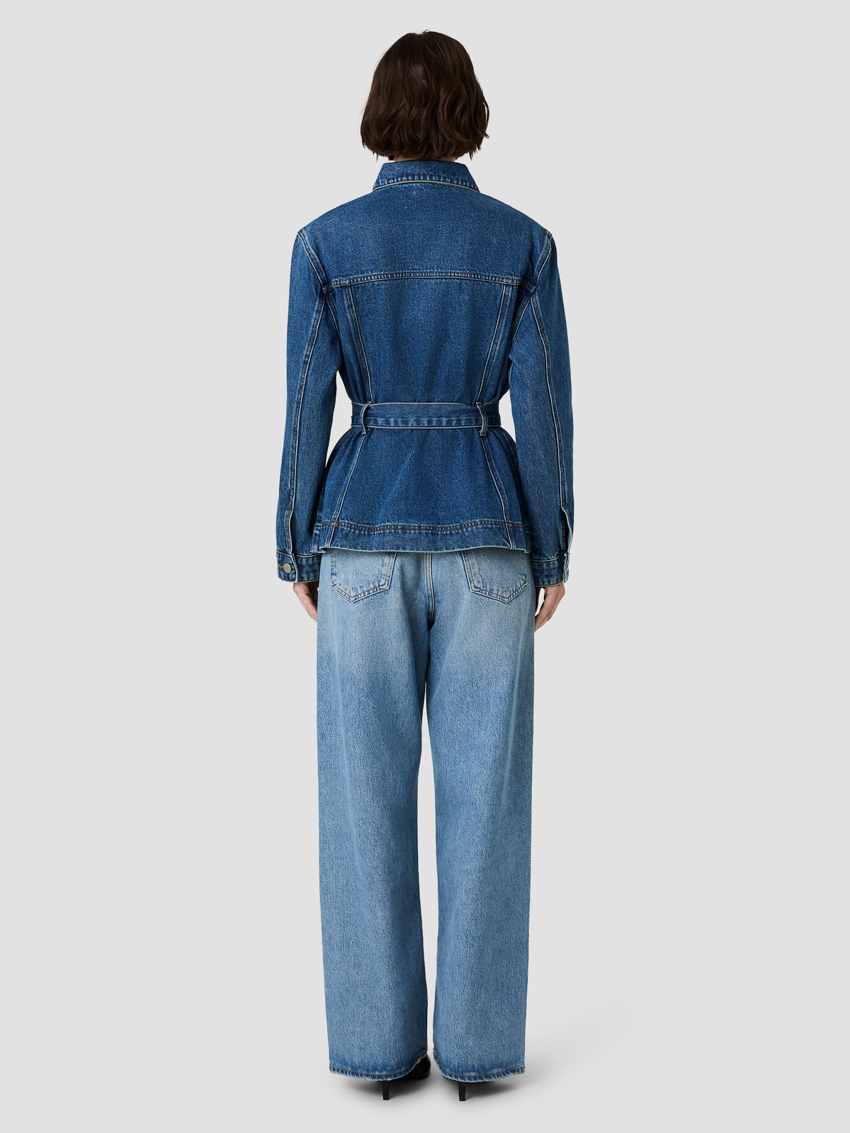 DALLAS DENIM WRAP WAIST JACKET VIEW 4 | The Layering Shop DALLAS DENIM WRAP WAIST JACKET VIEW 4 | The Layering Shop