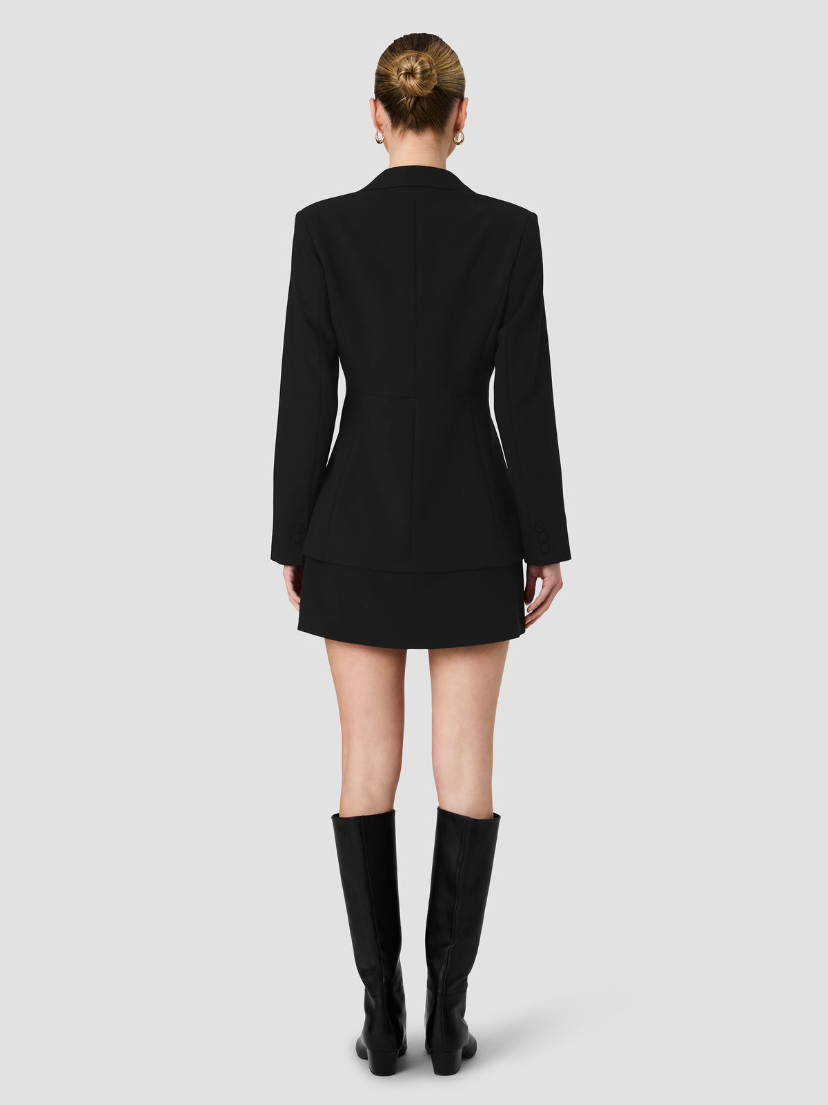 AZRA TWILL CINCHED BLAZER VIEW 4 AZRA TWILL CINCHED BLAZER VIEW 4