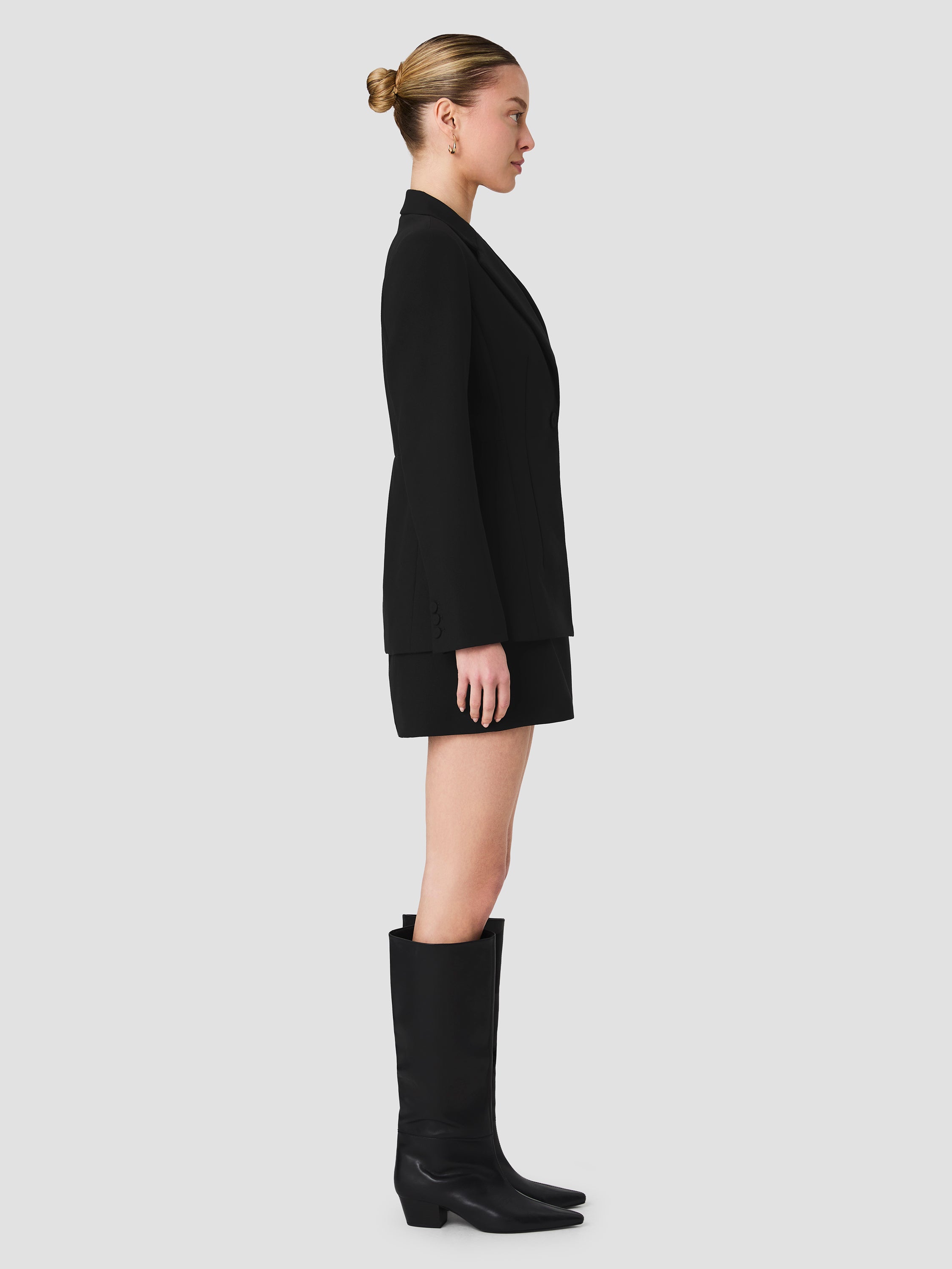 AZRA TWILL CINCHED BLAZER VIEW 5 AZRA TWILL CINCHED BLAZER VIEW 5