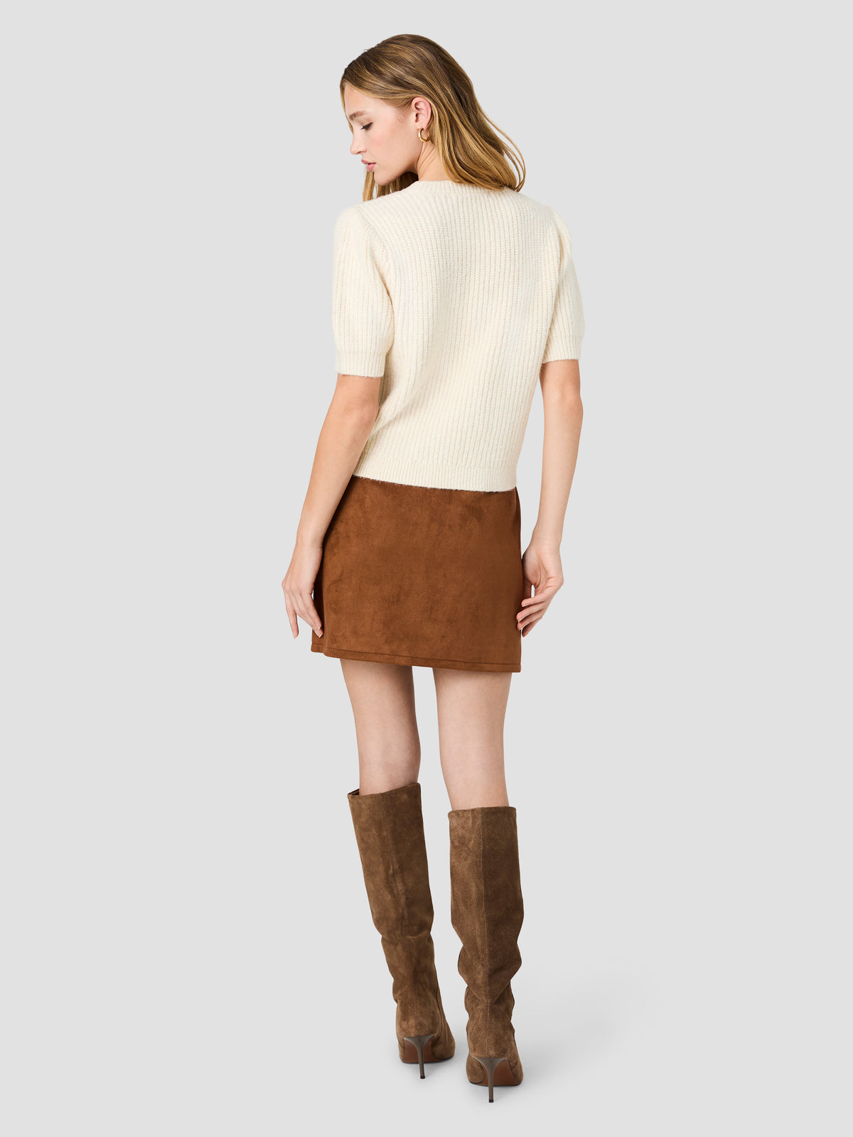 WESLEY KNIT PUFF SLEEVE CABLE TOP VIEW 4 | New Arrivals WESLEY KNIT PUFF SLEEVE CABLE TOP VIEW 4 | New Arrivals