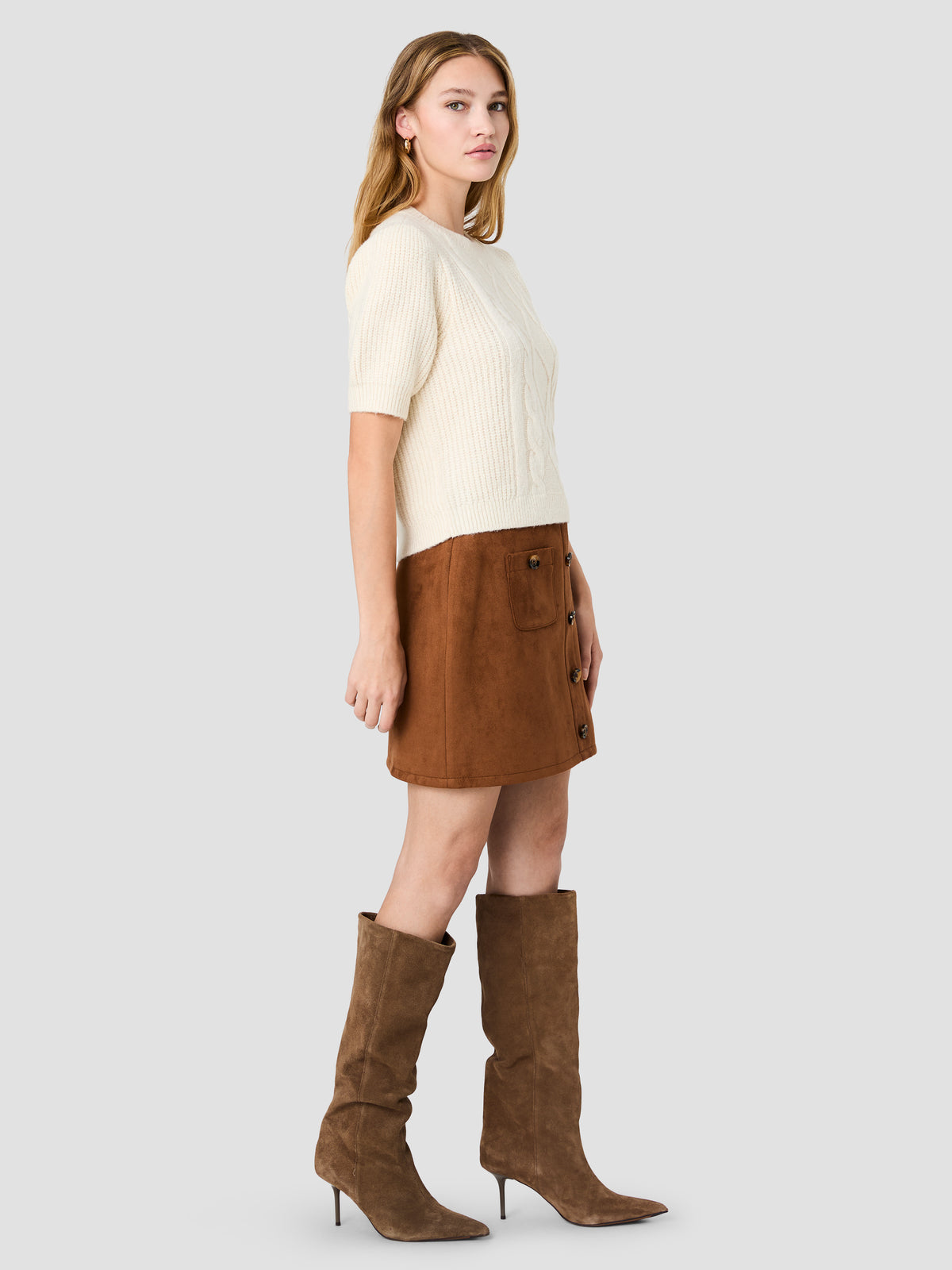 WESLEY KNIT PUFF SLEEVE CABLE TOP VIEW 5 | New Arrivals WESLEY KNIT PUFF SLEEVE CABLE TOP VIEW 5 | New Arrivals