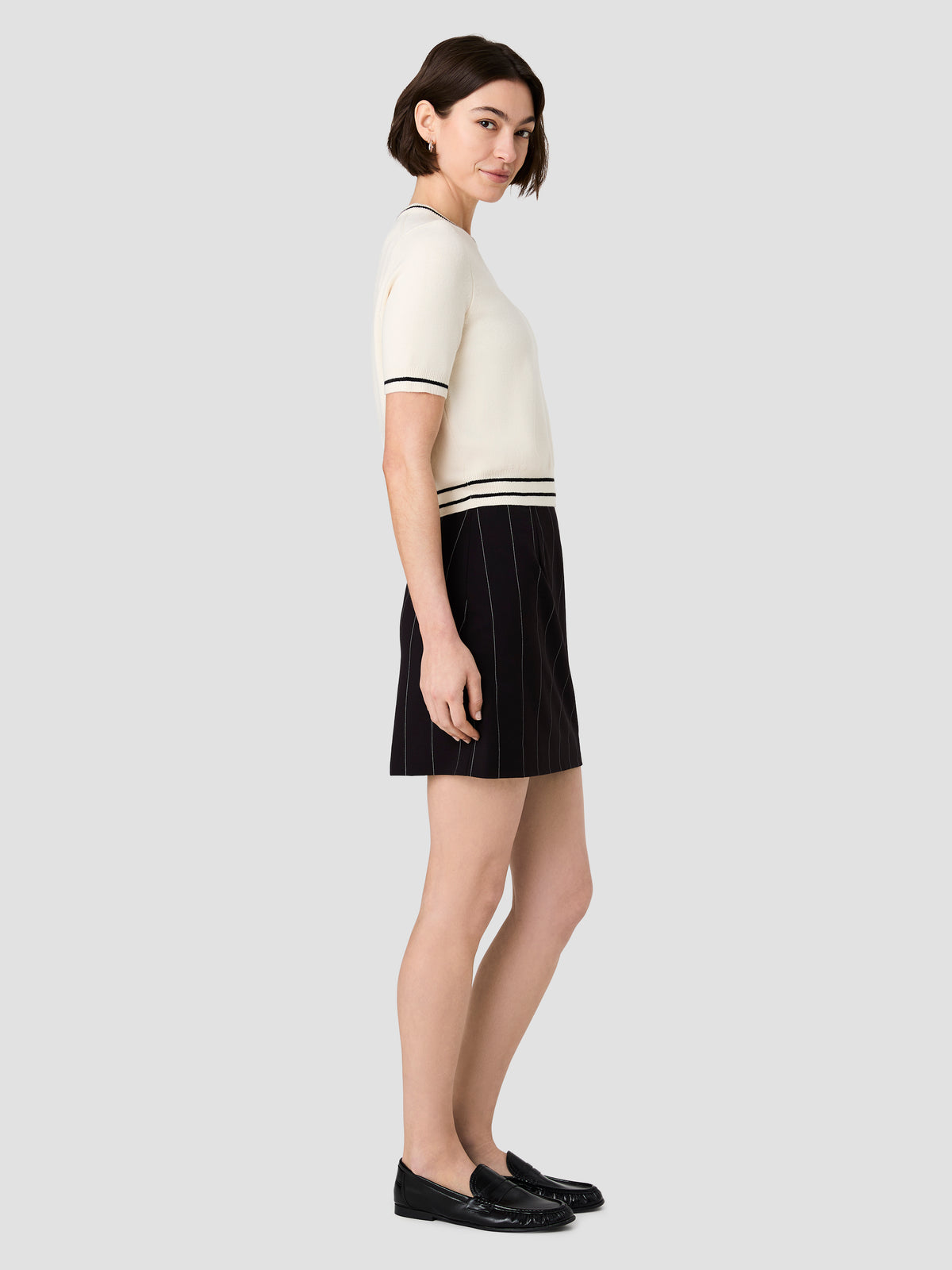 BABYSOFT SHORT SLEEVE RIB STRIPE TOP VIEW 5 BABYSOFT SHORT SLEEVE RIB STRIPE TOP VIEW 5