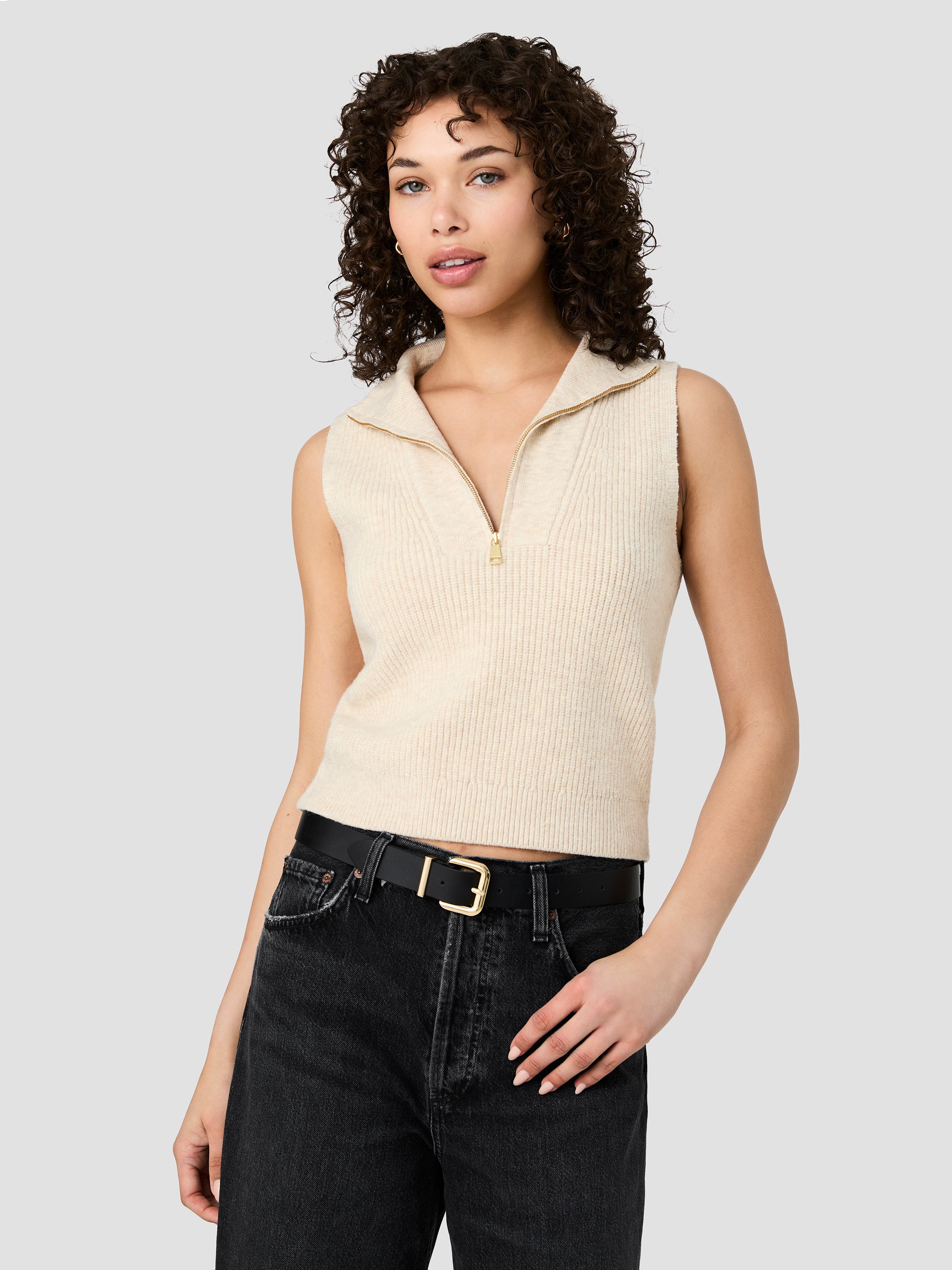 MARLEY KNIT HALF ZIP SWEATER VEST View 2 | Products MARLEY KNIT HALF ZIP SWEATER VEST View 2 | Products