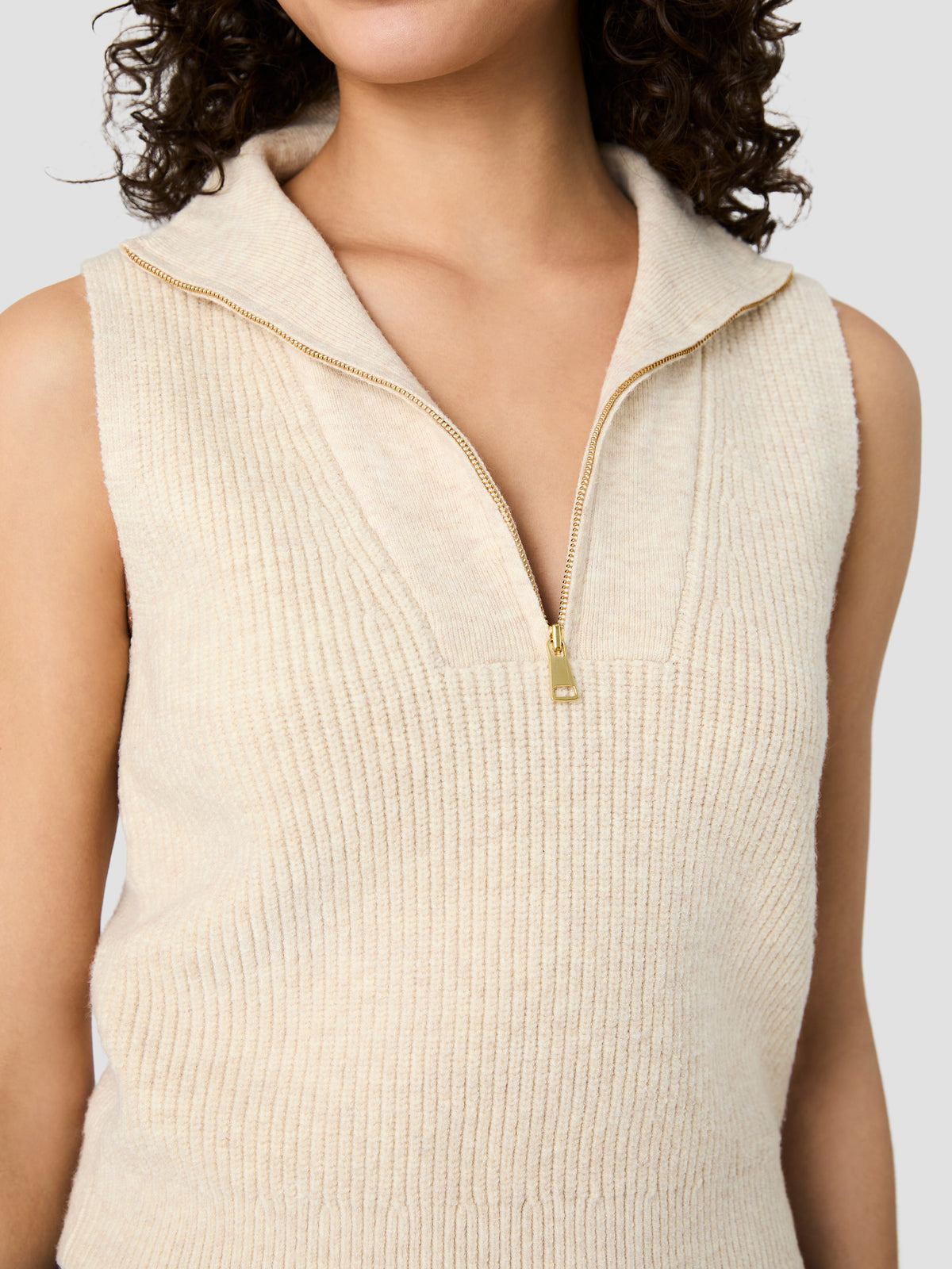MARLEY KNIT HALF ZIP SWEATER VEST VIEW 3 | New Arrivals MARLEY KNIT HALF ZIP SWEATER VEST VIEW 3 | New Arrivals