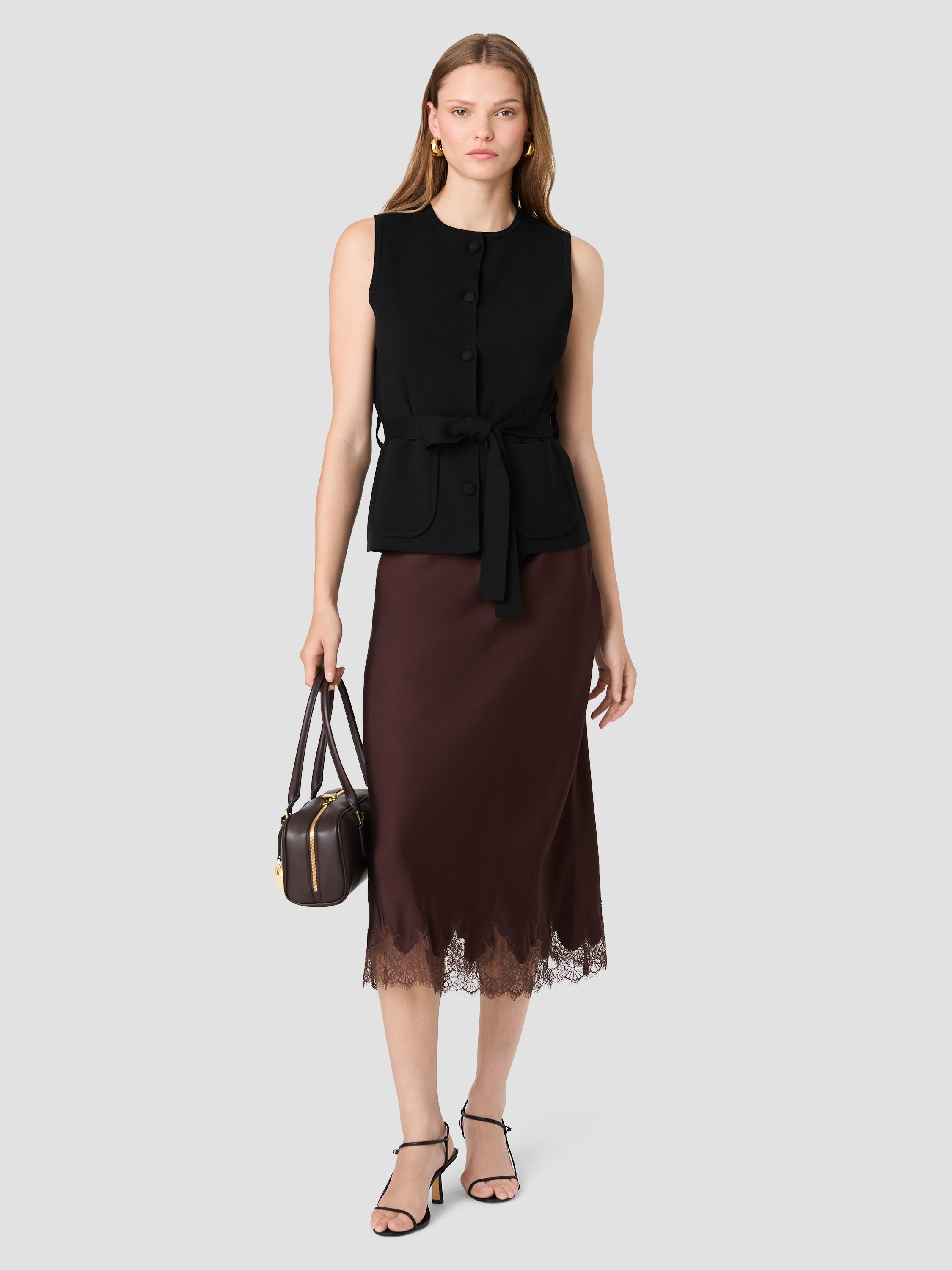 MAXIME KNIT SLEEVELESS WRAP TOP View 1 | Products MAXIME KNIT SLEEVELESS WRAP TOP View 1 | Products