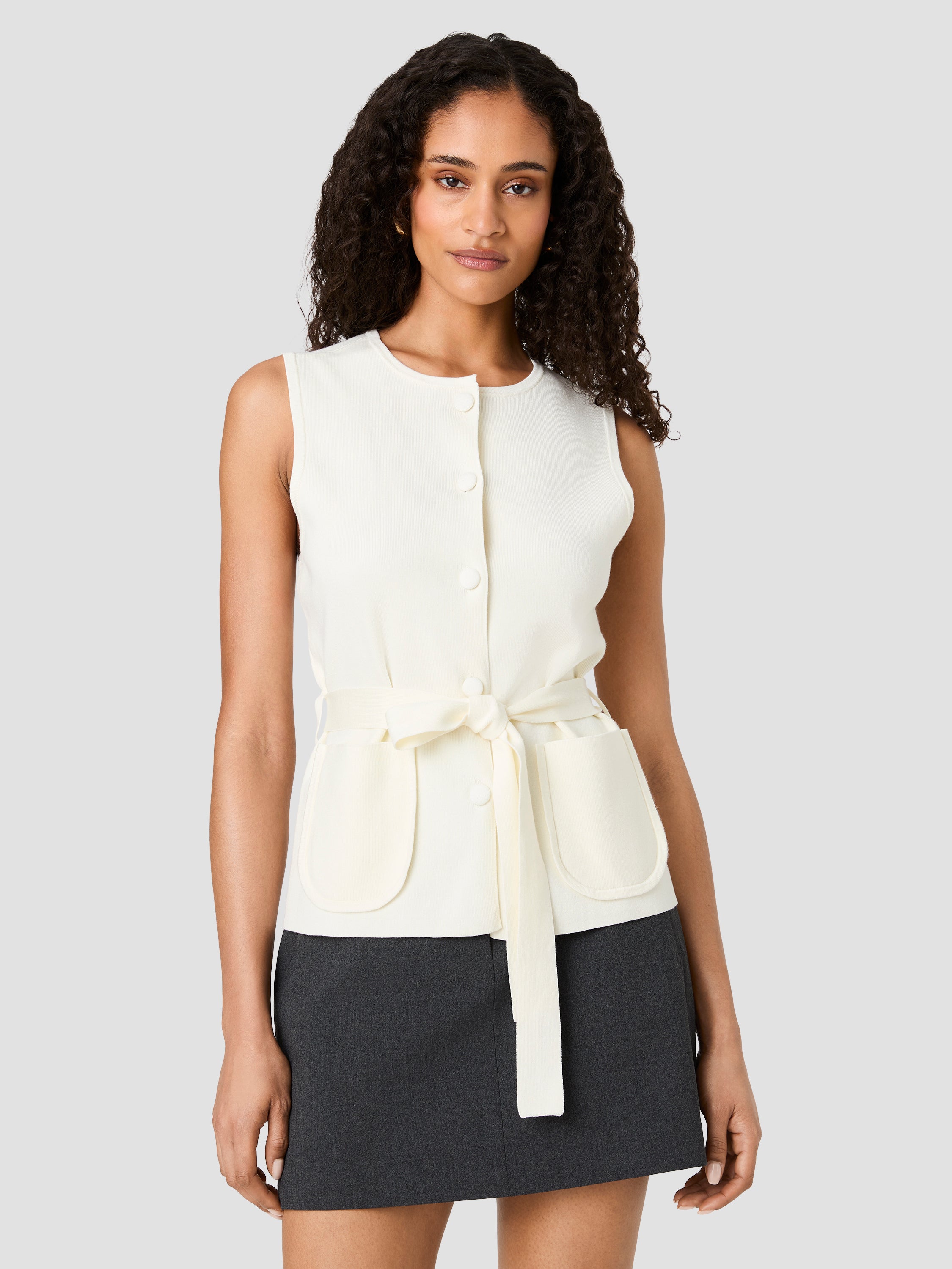 MAXIME KNIT SLEEVELESS WRAP TOP View 2 | Products MAXIME KNIT SLEEVELESS WRAP TOP View 2 | Products