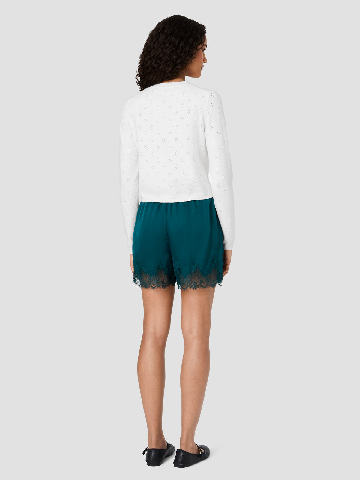 DAKOTA KNIT POINTELLE CARDIGAN VIEW 4 DAKOTA KNIT POINTELLE CARDIGAN VIEW 4
