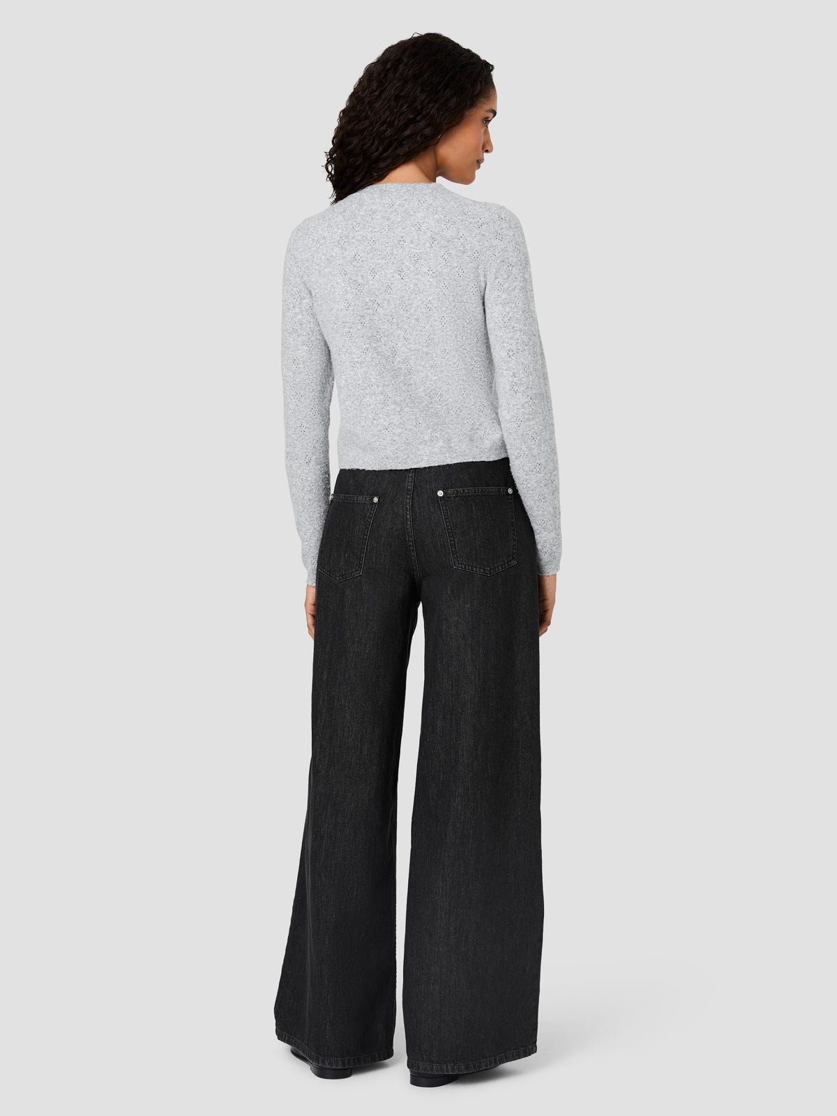 DAKOTA KNIT POINTELLE CARDIGAN VIEW 4 DAKOTA KNIT POINTELLE CARDIGAN VIEW 4