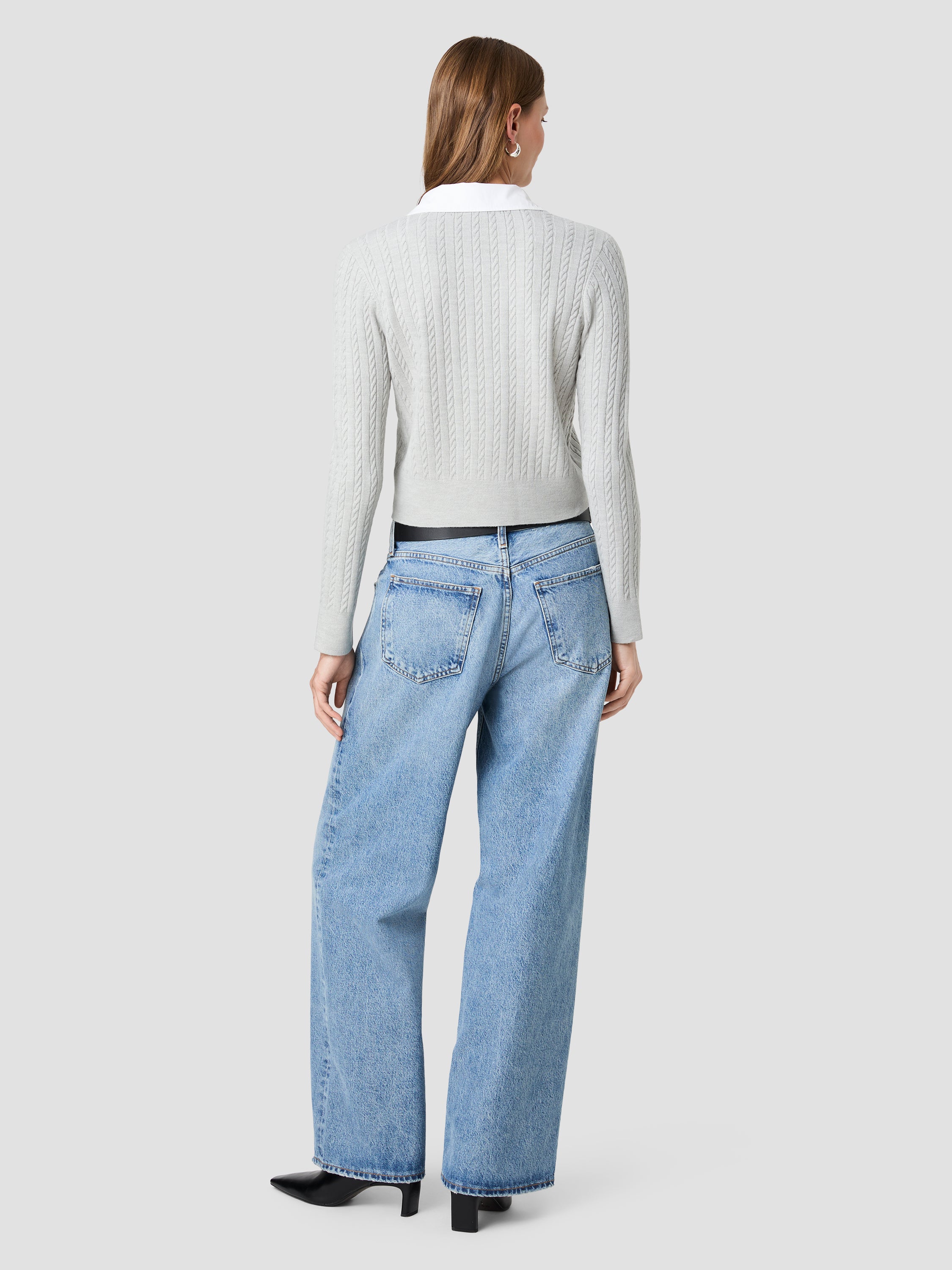 BABYSOFT CABLE POPLIN LONG SLEEVE TOP VIEW 4 BABYSOFT CABLE POPLIN LONG SLEEVE TOP VIEW 4