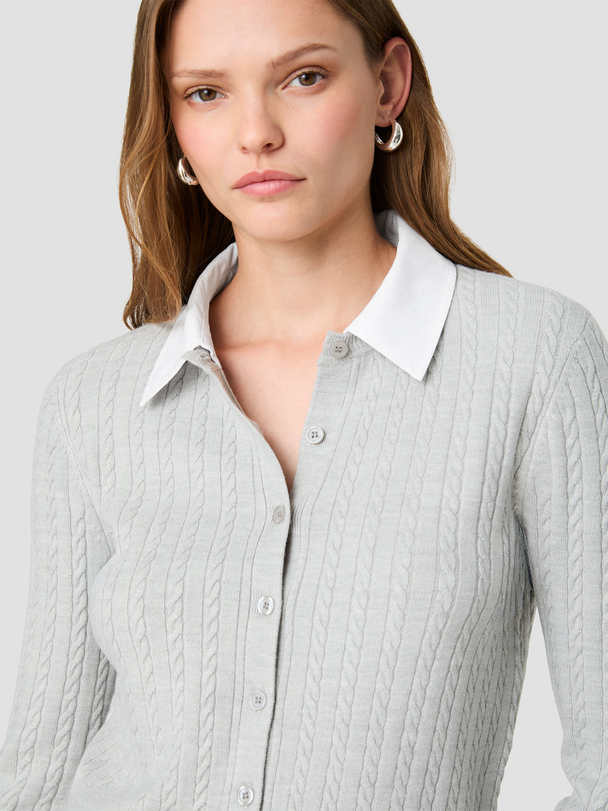 BABYSOFT CABLE POPLIN LONG SLEEVE TOP VIEW 3 BABYSOFT CABLE POPLIN LONG SLEEVE TOP VIEW 3
