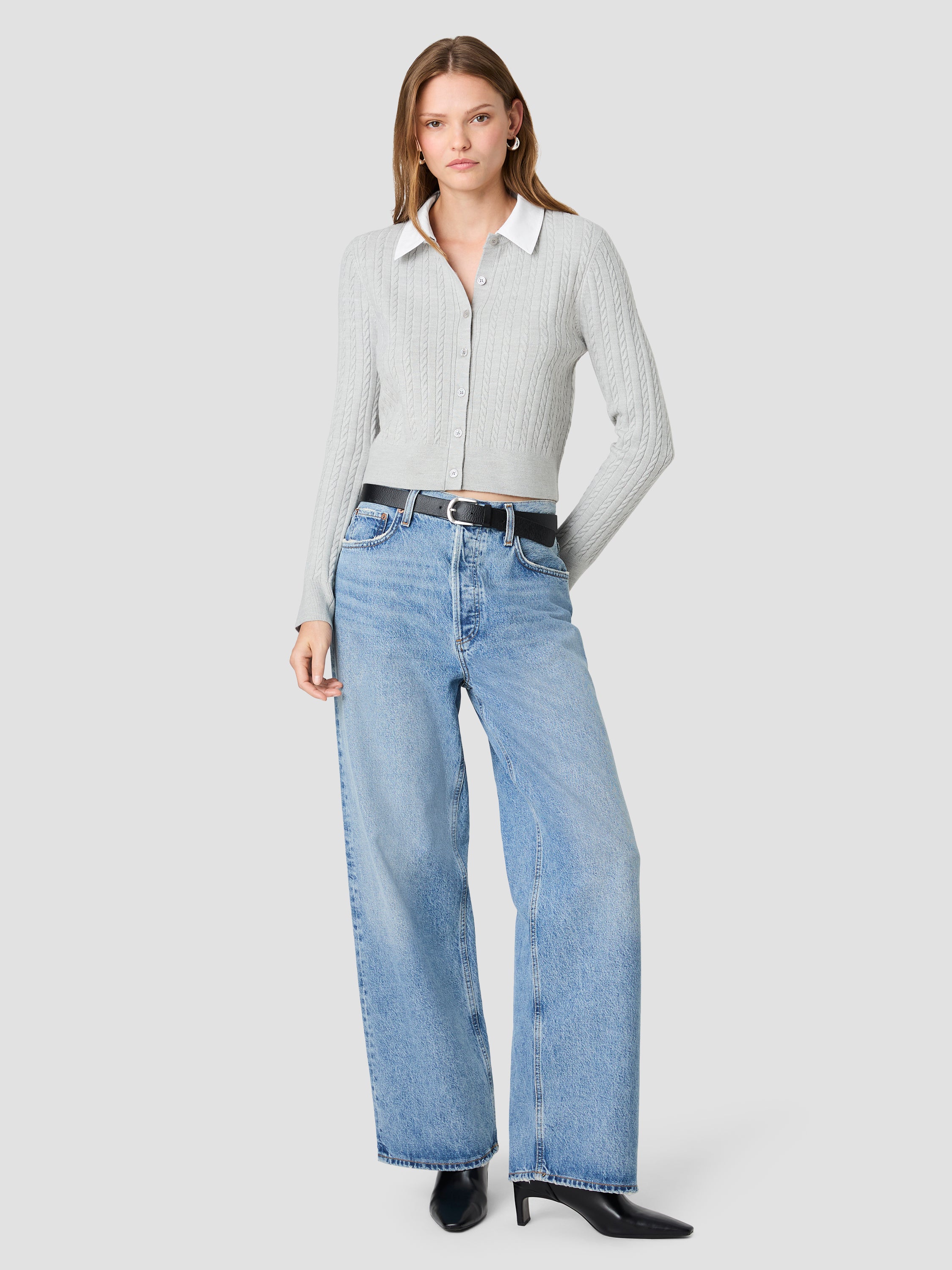 BABYSOFT CABLE POPLIN LONG SLEEVE TOP VIEW 6 BABYSOFT CABLE POPLIN LONG SLEEVE TOP VIEW 6