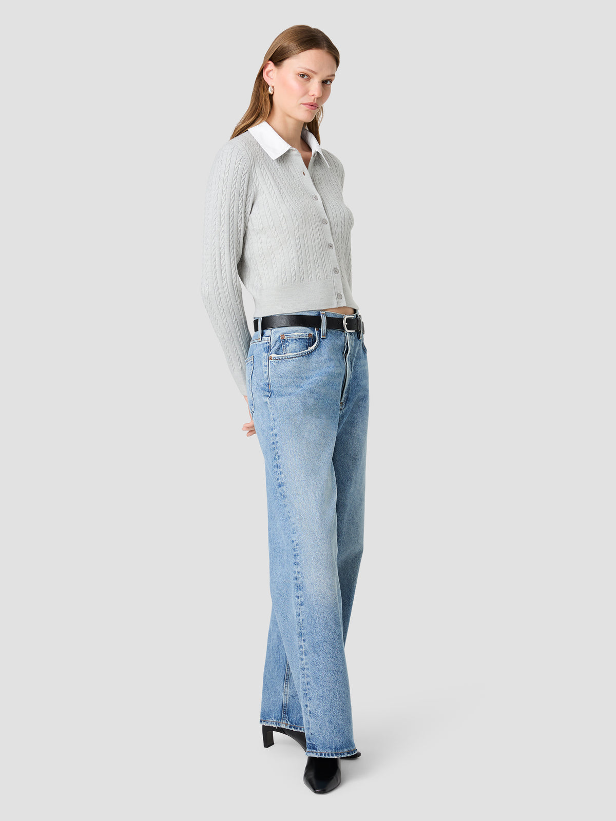 BABYSOFT CABLE POPLIN LONG SLEEVE TOP VIEW 5 BABYSOFT CABLE POPLIN LONG SLEEVE TOP VIEW 5