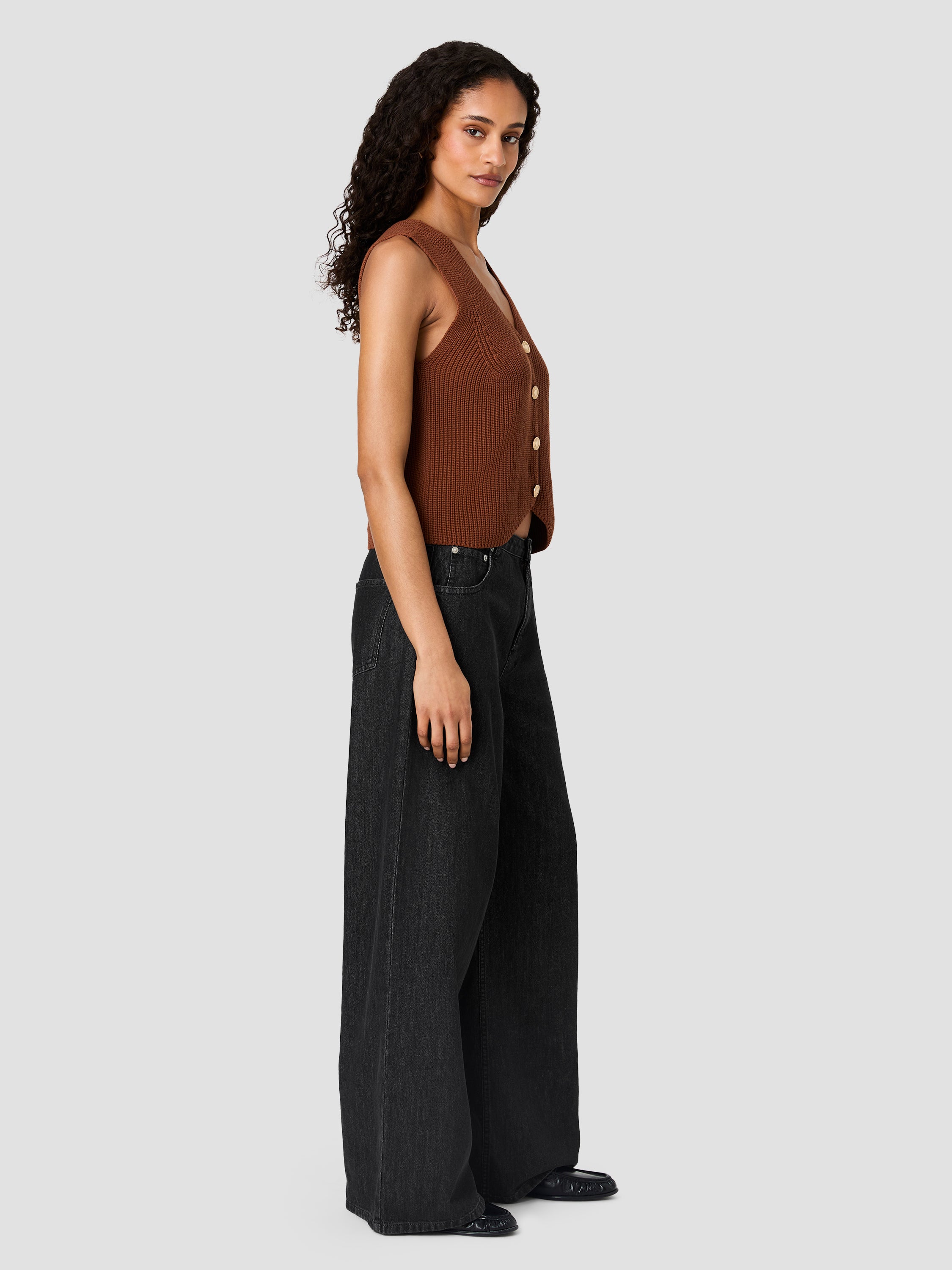 MOZART V-NECK RIB KNIT VEST VIEW 5 MOZART V-NECK RIB KNIT VEST VIEW 5