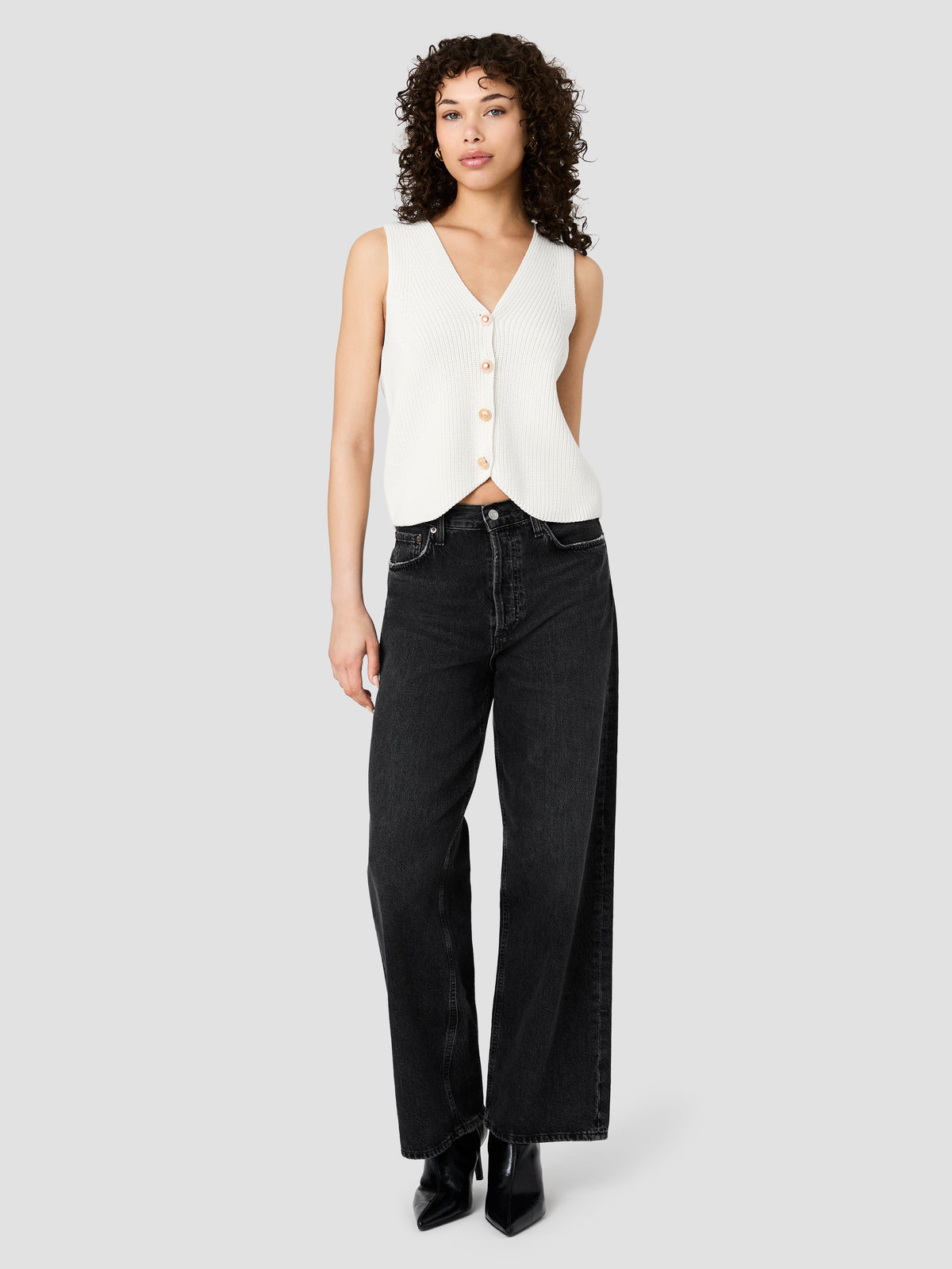 MOZART V-NECK RIB KNIT VEST VIEW 6 | New Arrivals MOZART V-NECK RIB KNIT VEST VIEW 6 | New Arrivals