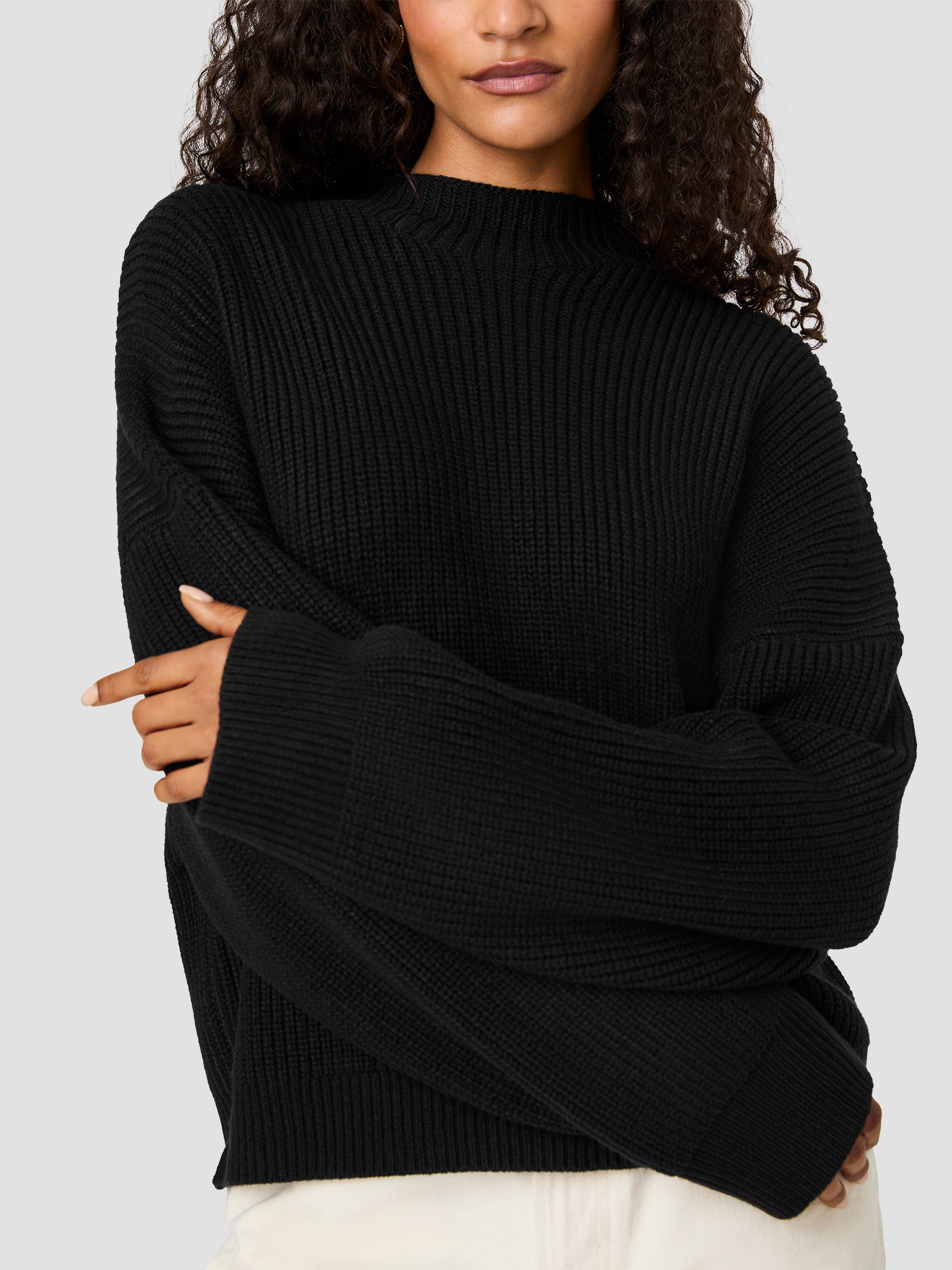 BABYSOFT MOCKNECK RIB PULLOVER SWEATER VIEW 3 | New Arrivals BABYSOFT MOCKNECK RIB PULLOVER SWEATER VIEW 3 | New Arrivals